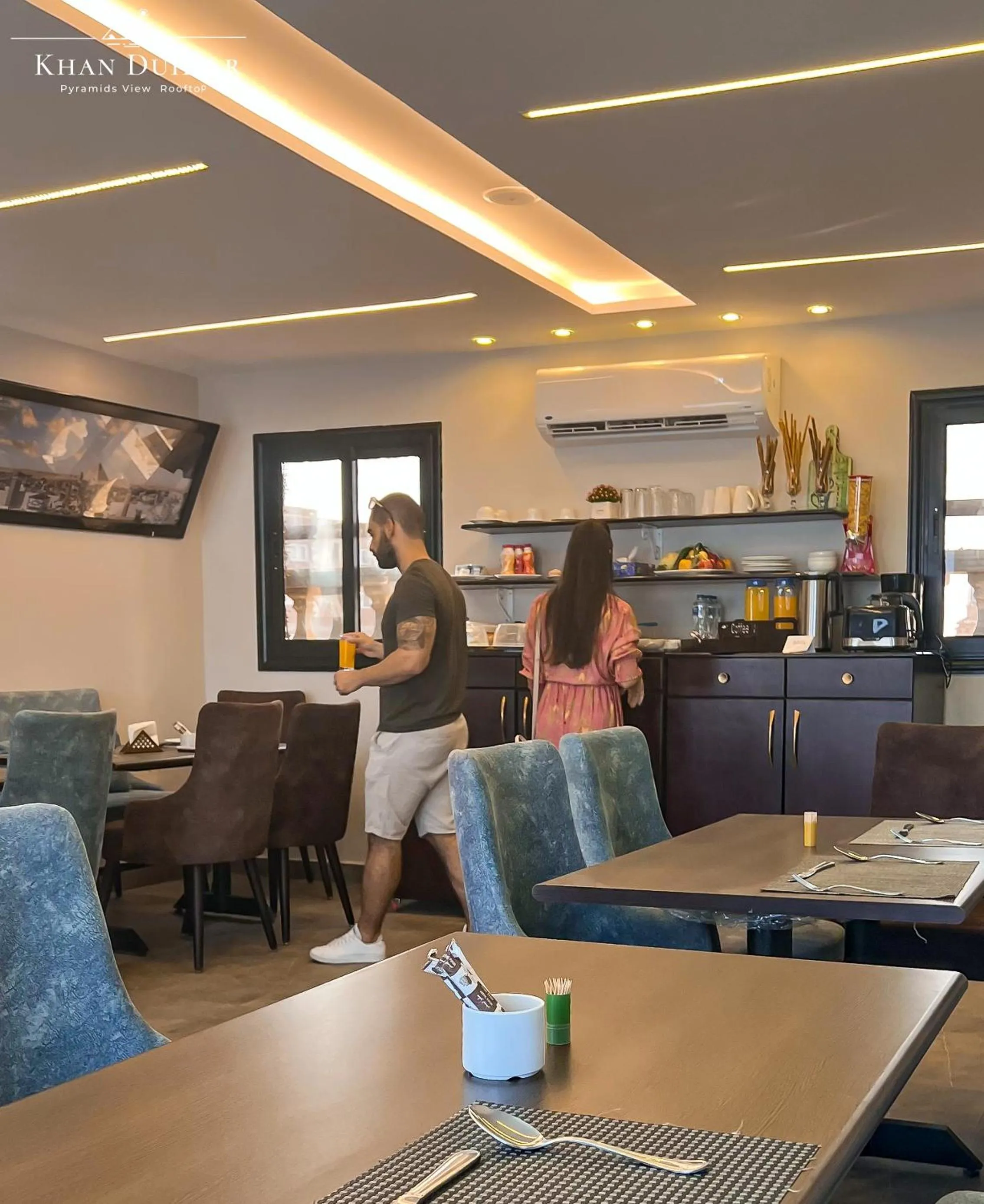 Restaurant/places to eat in Khan Duidar Inn - Pyramids View Rooftop