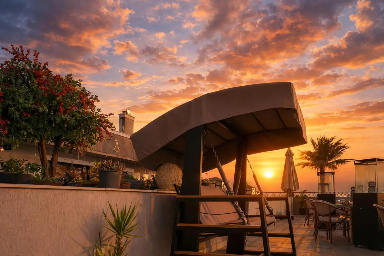 Balcony/Terrace in Khan Duidar Inn - Pyramids View Rooftop