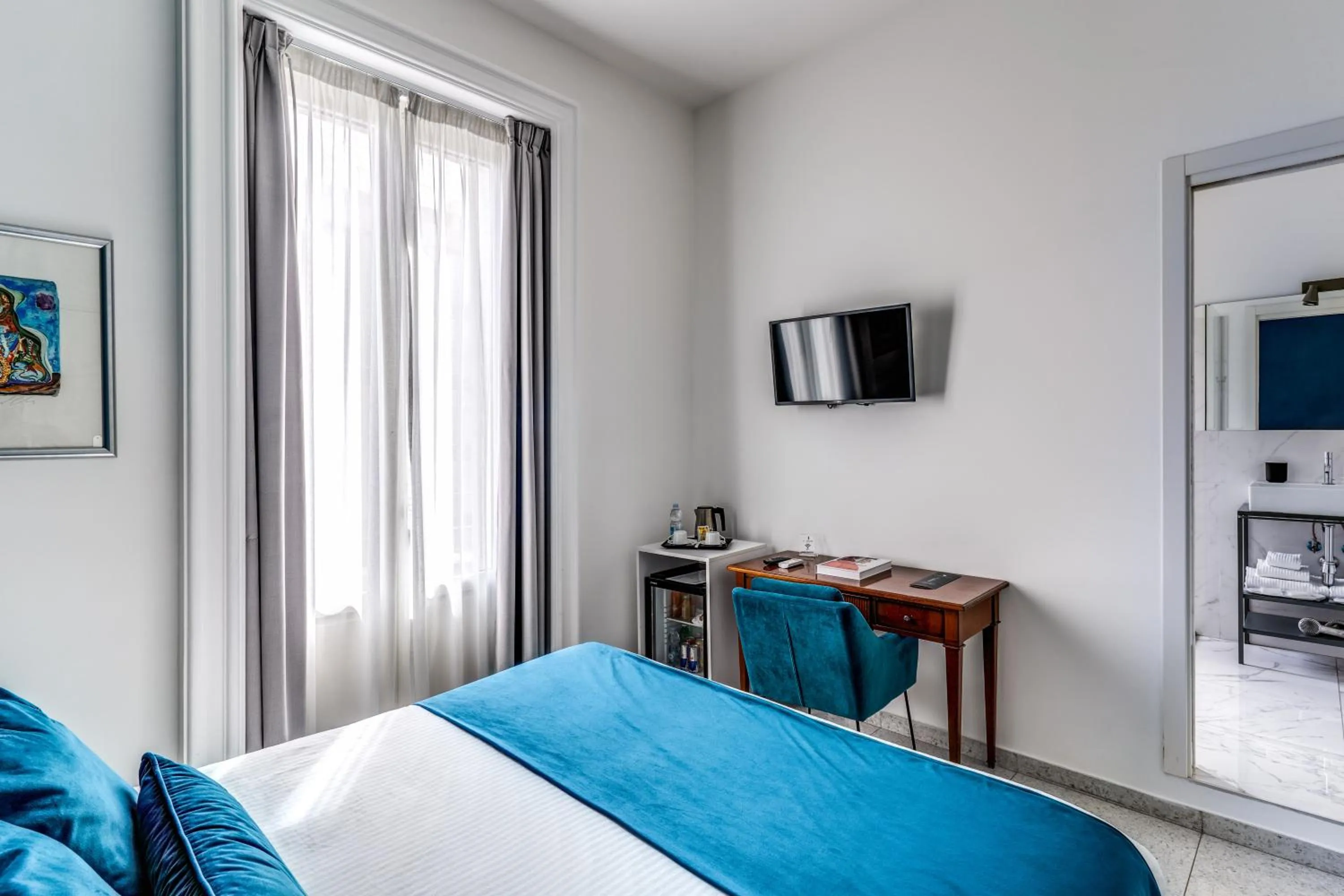 Bedroom, Bed in Le Angioine Rooms