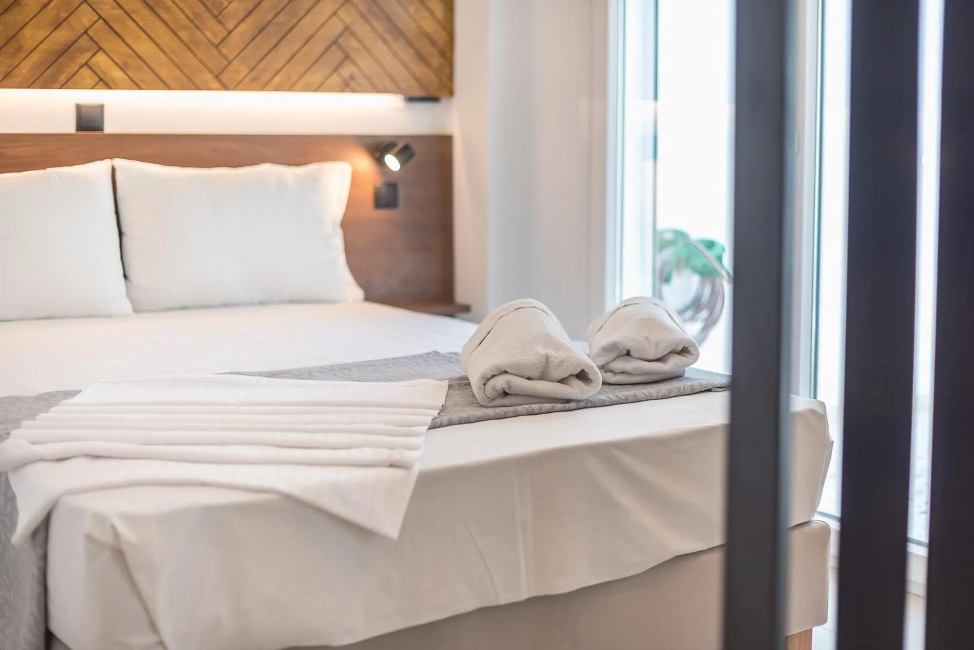 Bed in Phaedon, the Terrace Suite Near Acropolis By CloudKeys