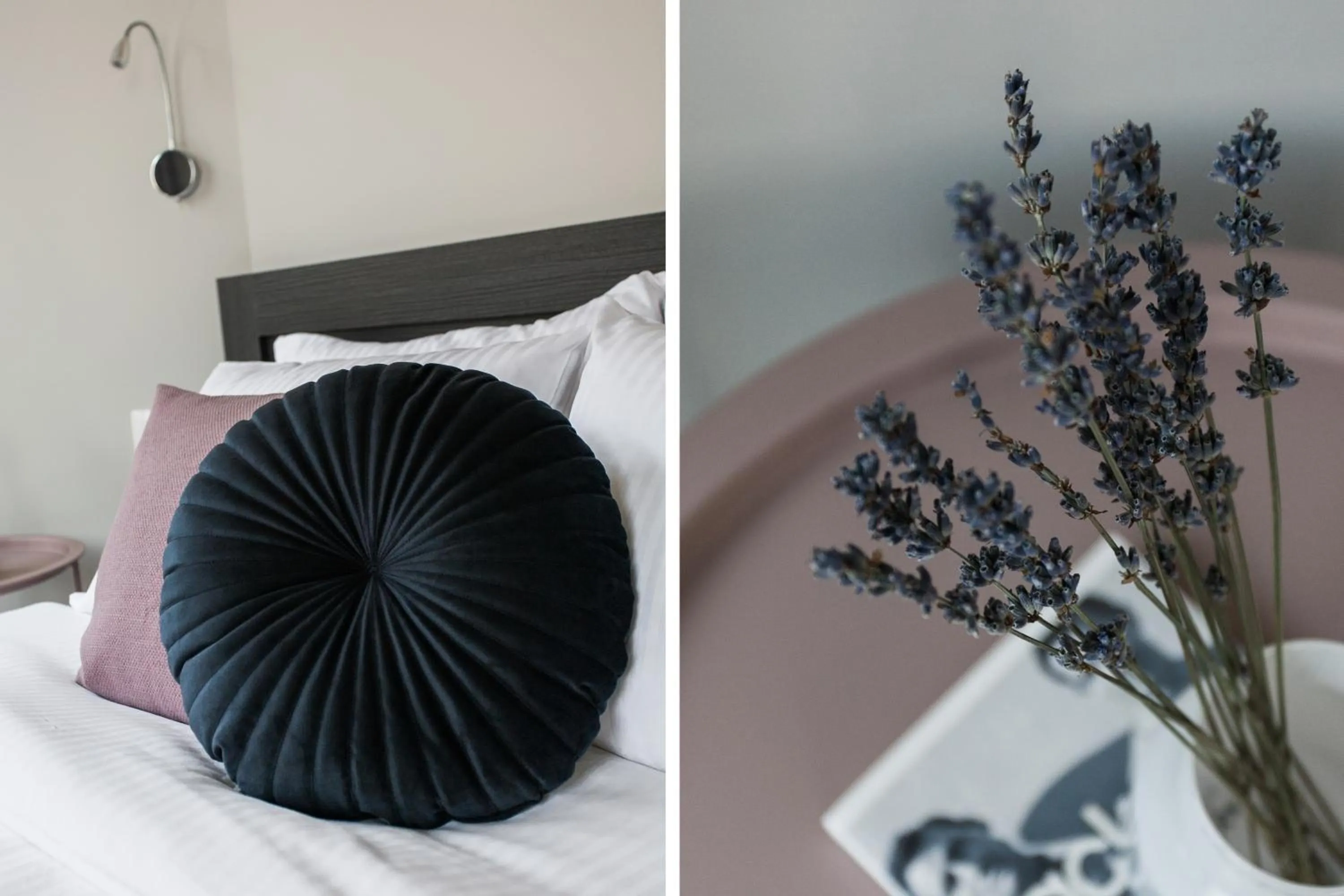 Decorative detail, Bed in WYZ Athens Apartments by UPSTREET