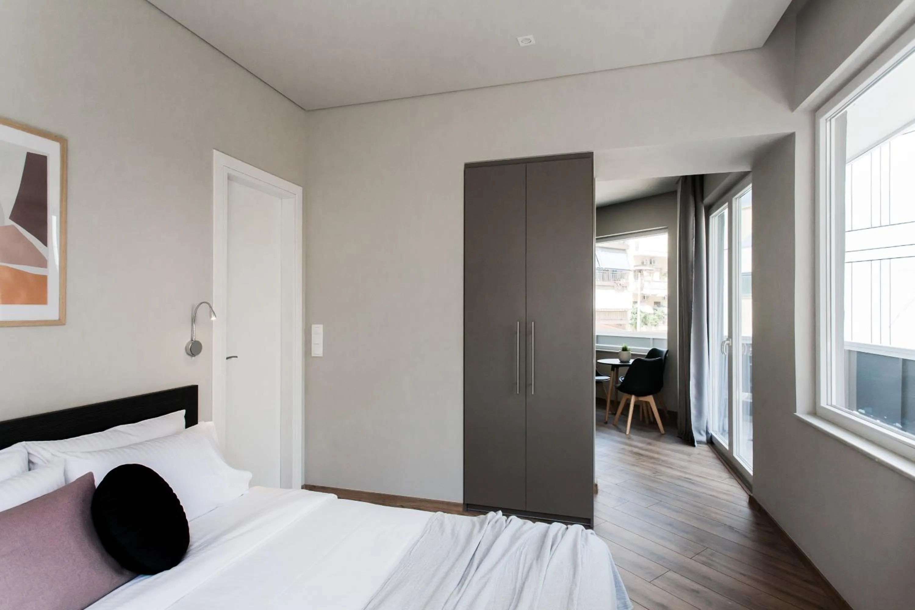 Bedroom, Bed in WYZ Athens Apartments by UPSTREET