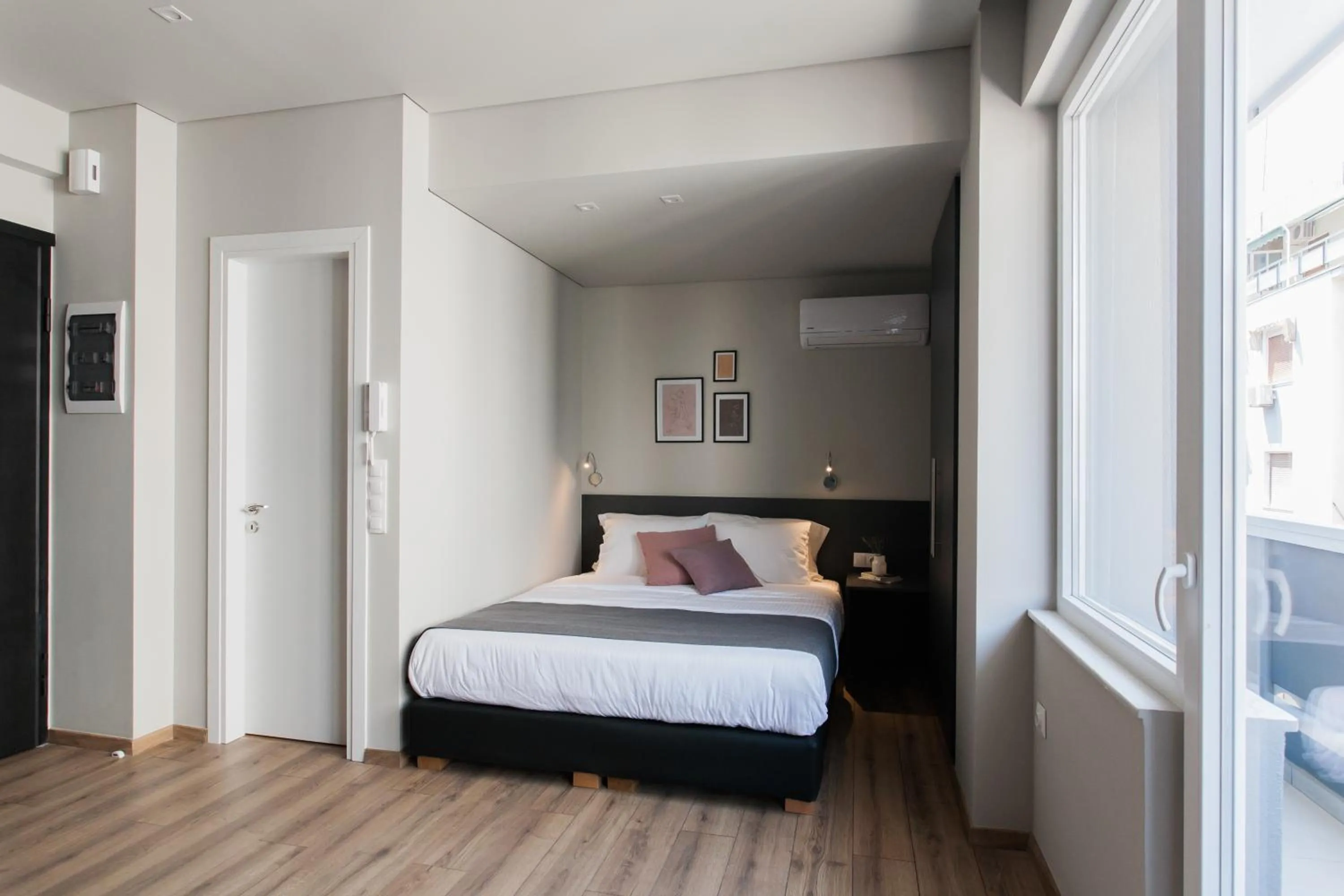 Bedroom, Bed in WYZ Athens Apartments by UPSTREET