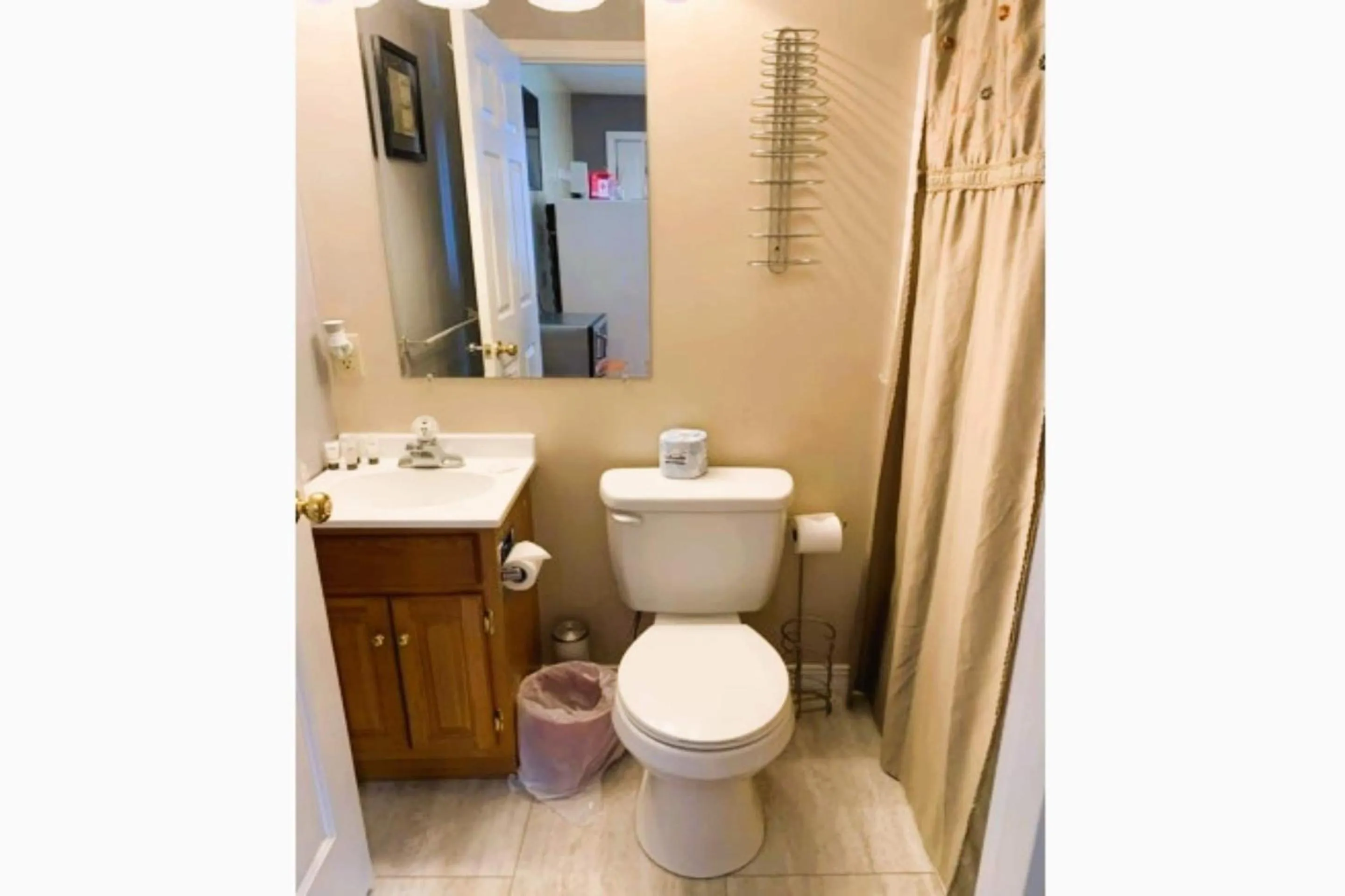 Bathroom in Love Hotels St John River by OYO at Fort Kent ME