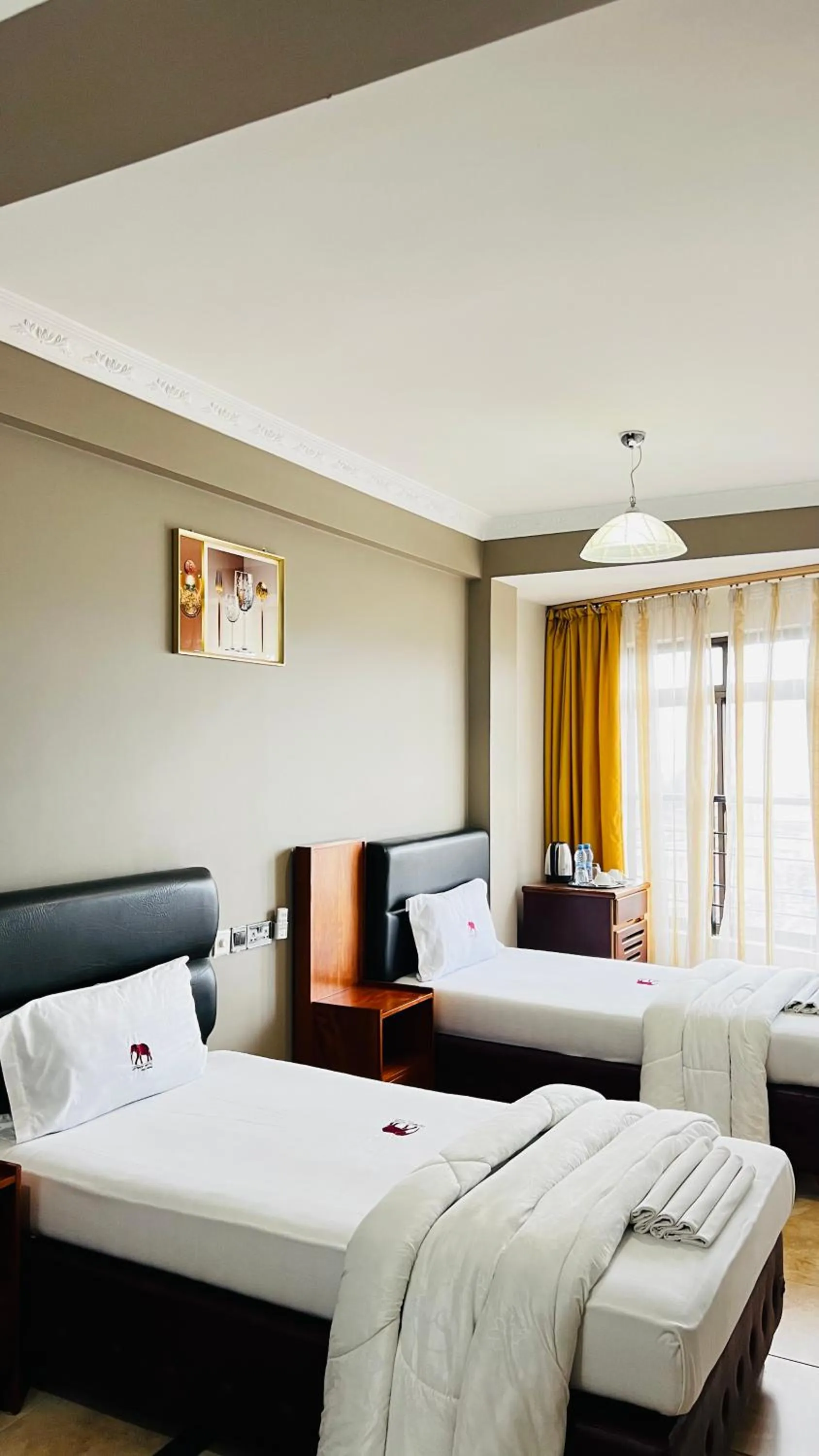 Bed in LEYSHOF HOTEL