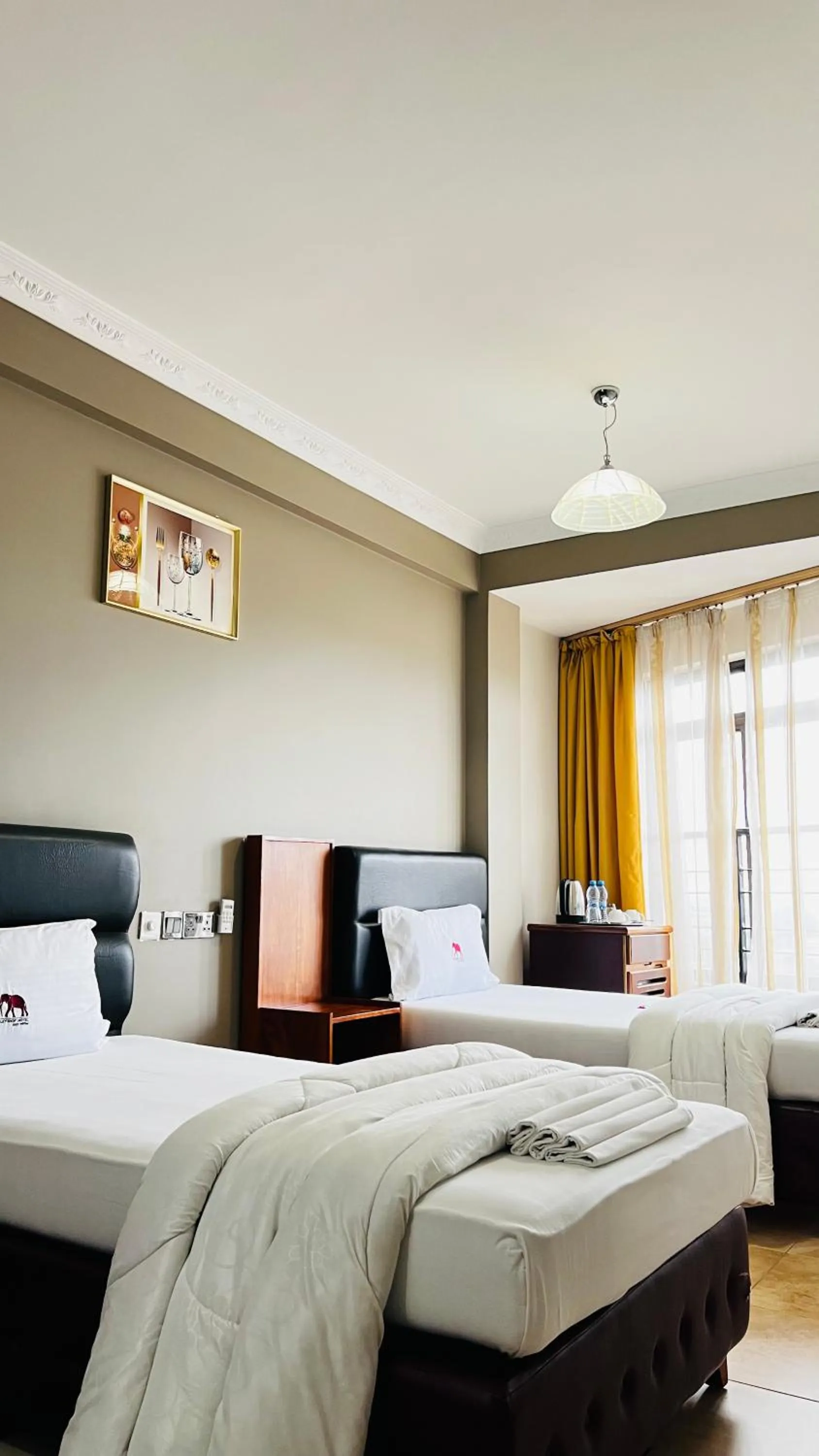 Bed in LEYSHOF HOTEL