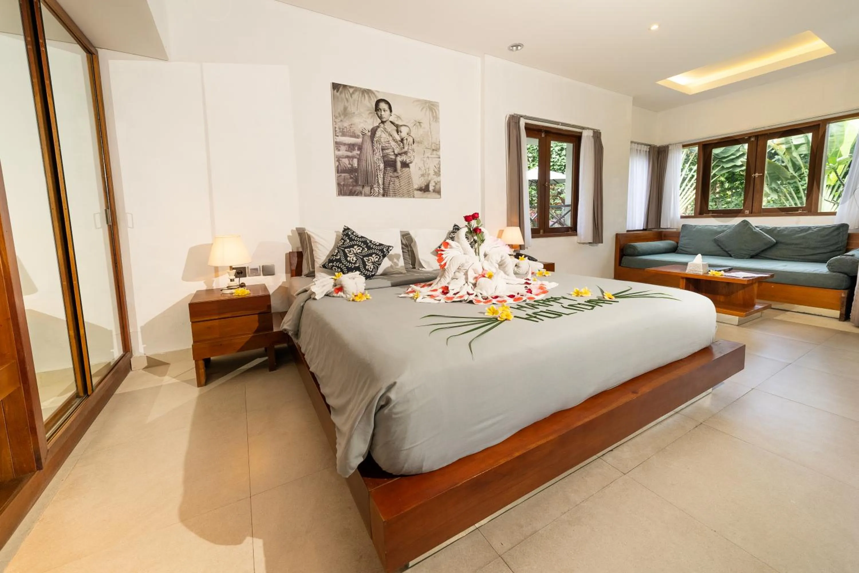 Bedroom, Bed in Bali Karma Sajtra Hotel