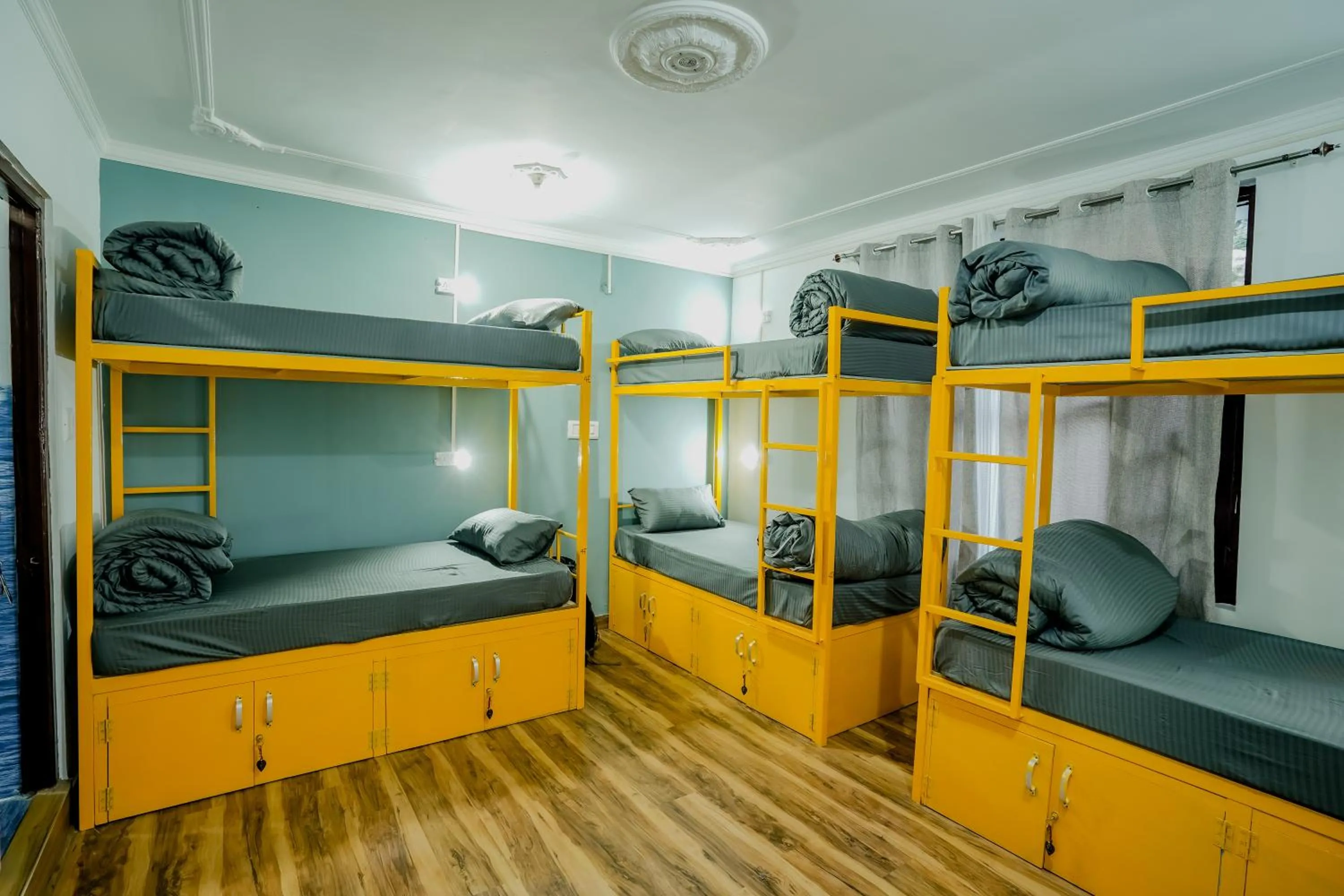 Bed in Young Monk Hostel Dharamkot