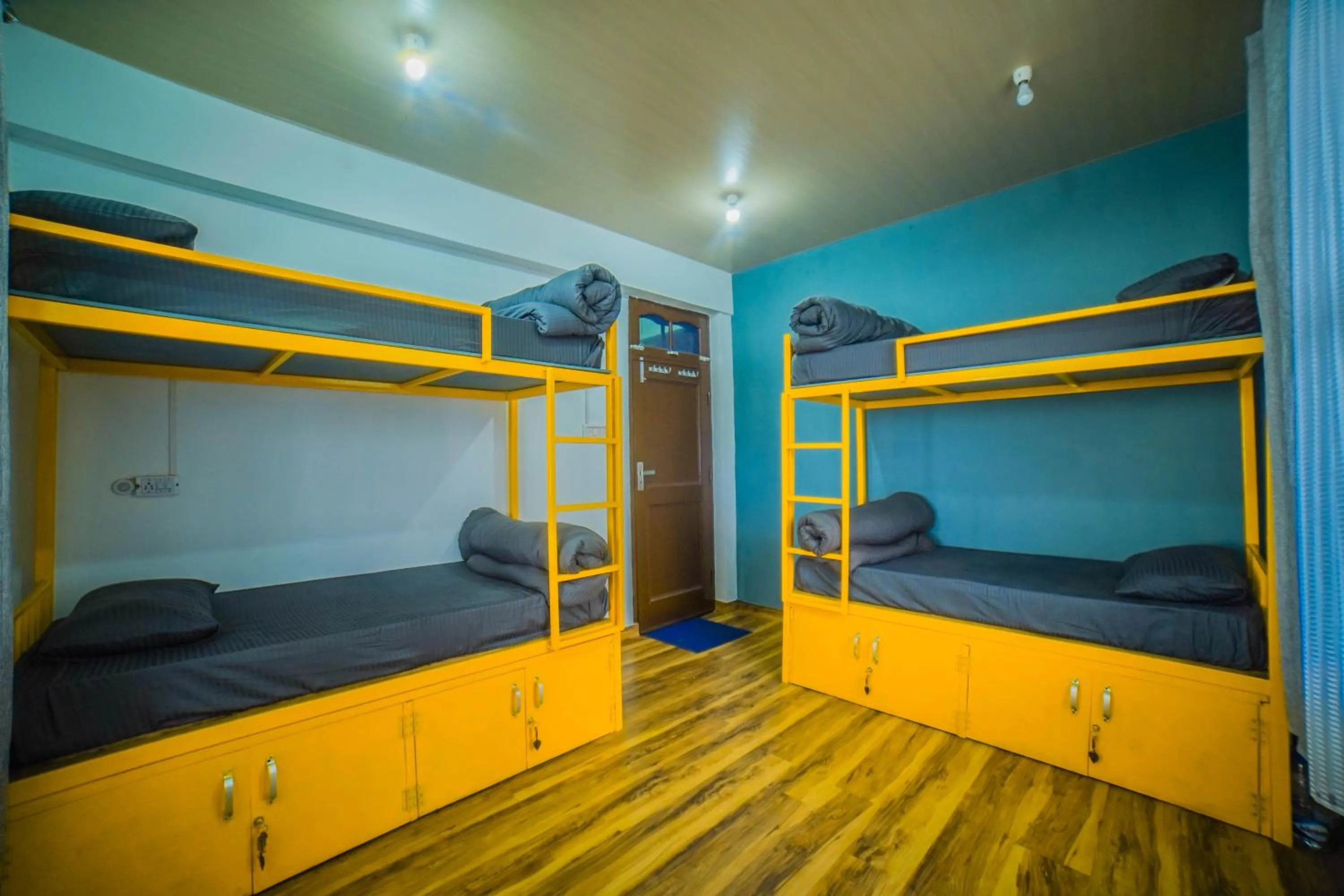 Photo of the whole room, Bed in Young Monk Hostel Dharamkot
