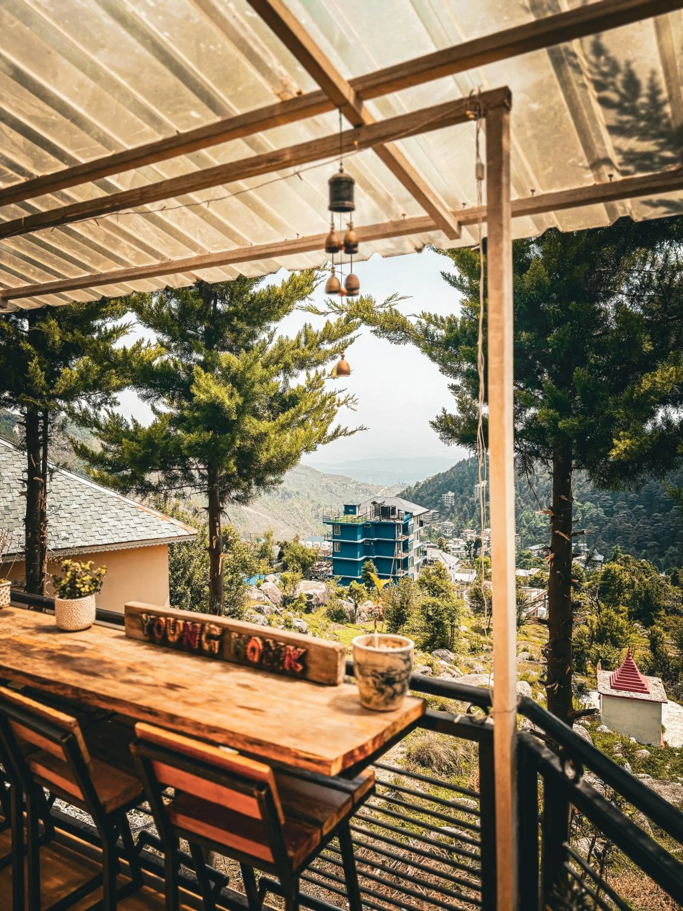 View (from property/room) in Young Monk Hostel Dharamkot