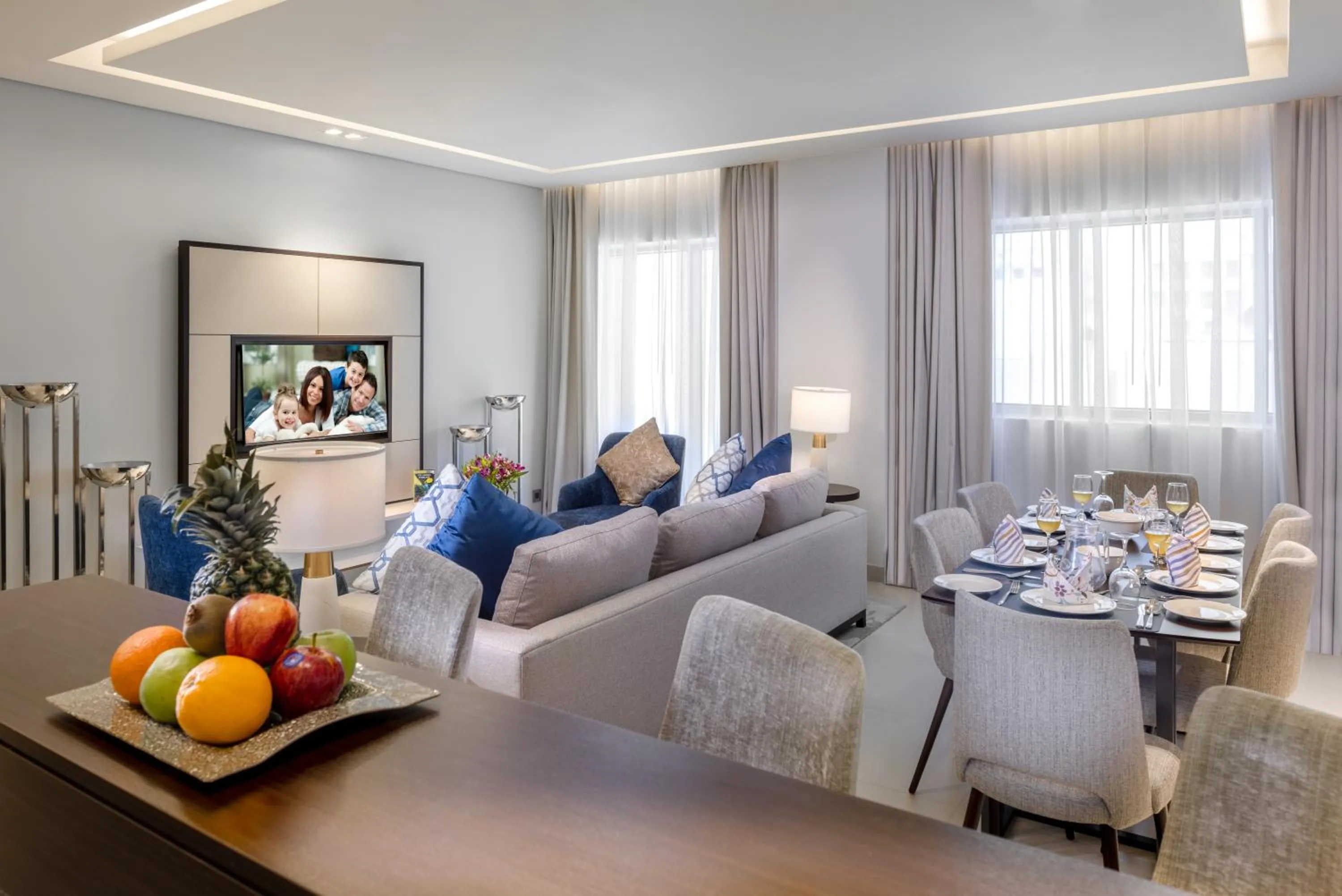 Living room in Somerset Downtown Al Khobar