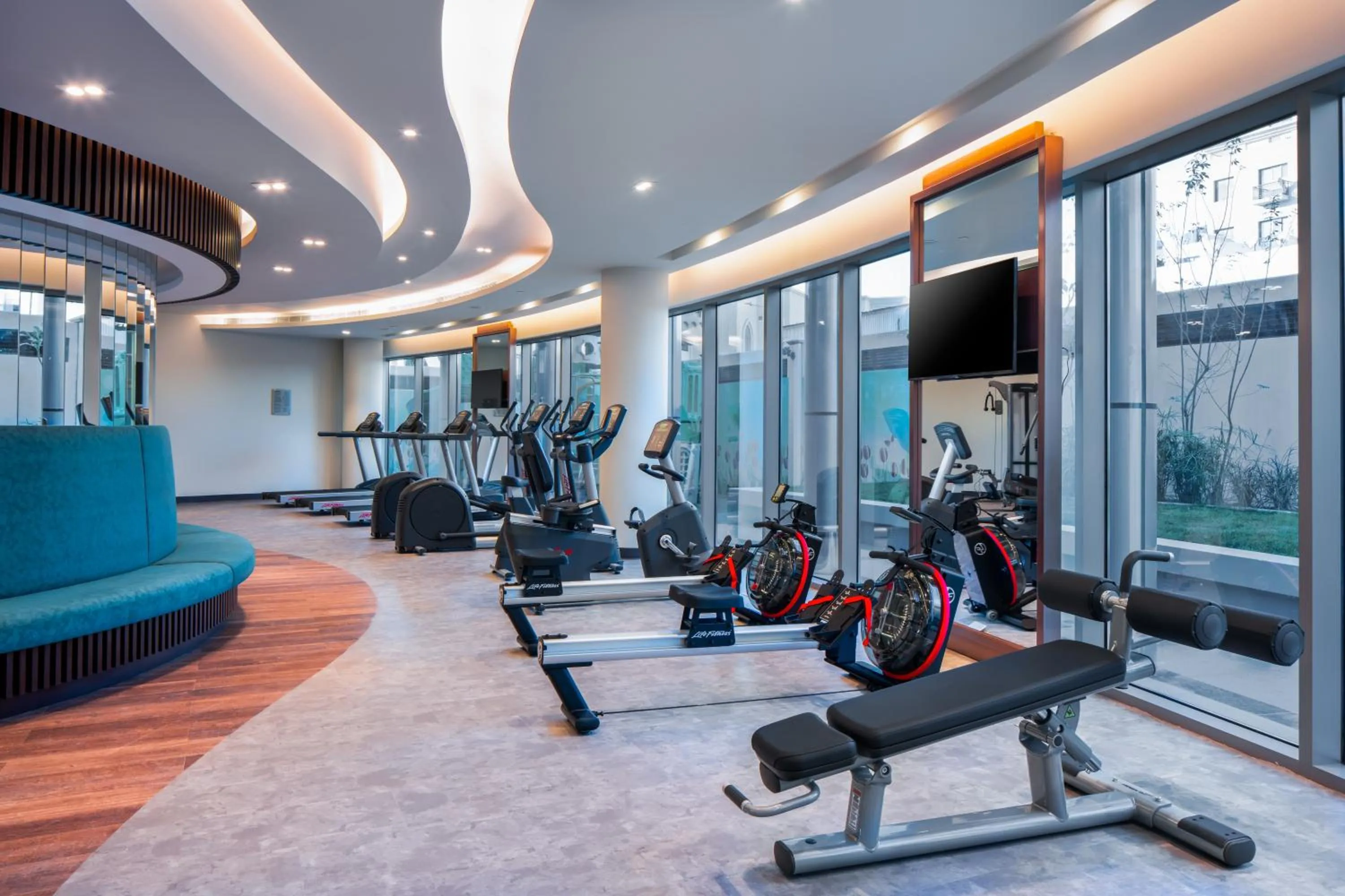 Fitness centre/facilities in Somerset Downtown Al Khobar