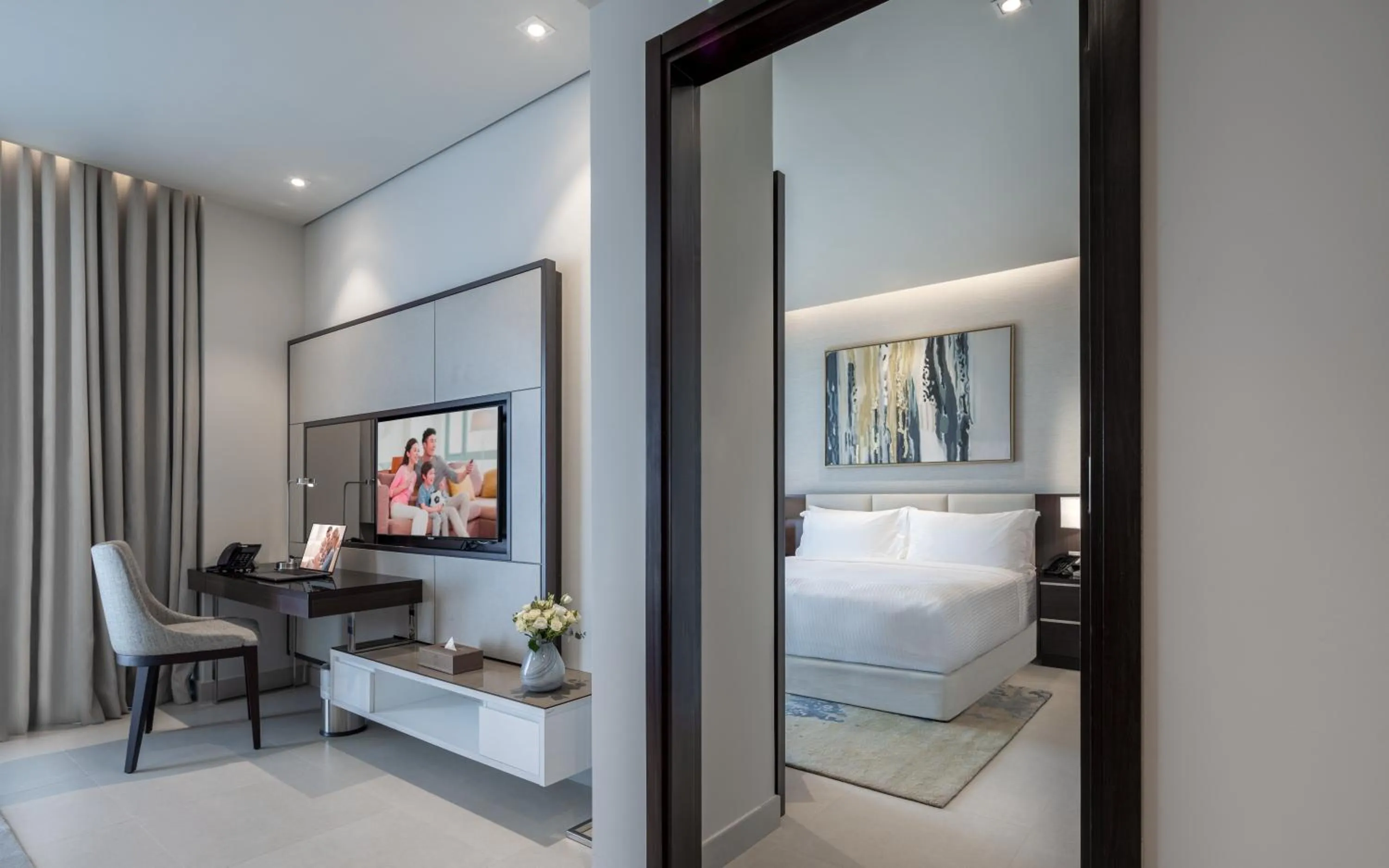 Bedroom, Bed in Somerset Downtown Al Khobar