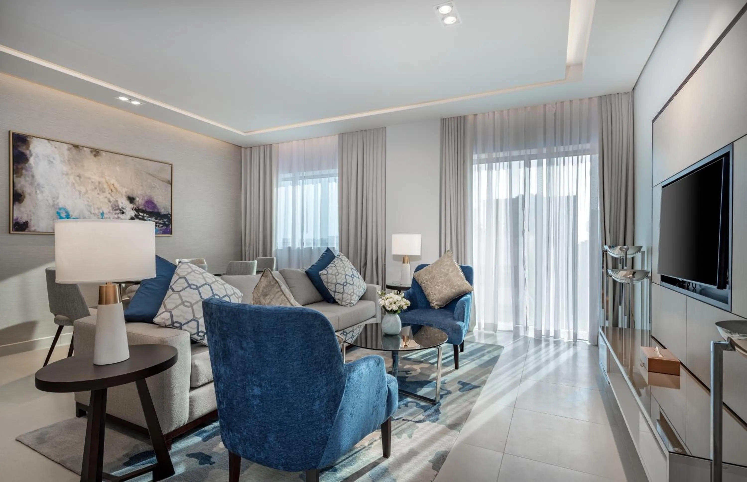 Living room in Somerset Downtown Al Khobar