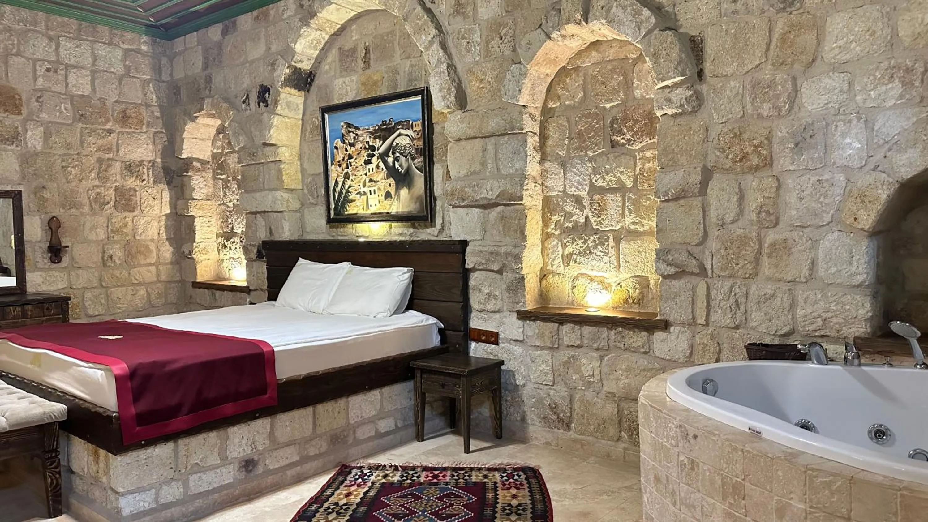 Bed in Under Cave Cappadocia