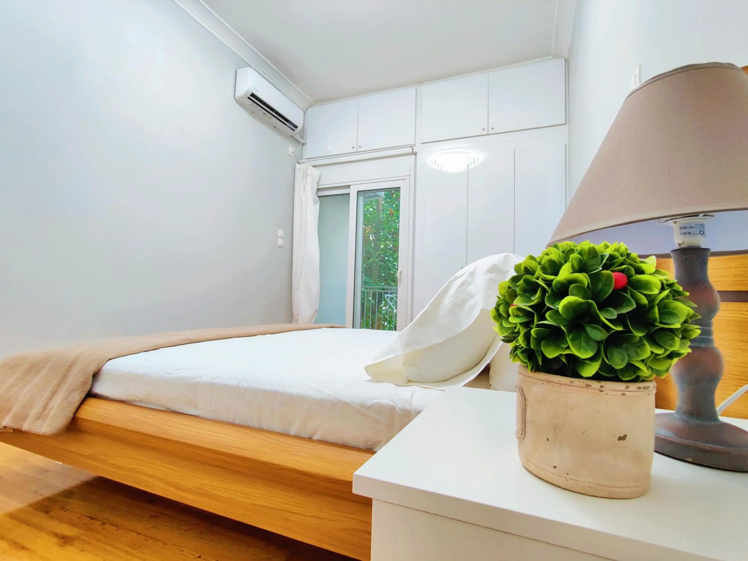 Bed in WSD Brand Cozy 2BD with Balcony near Acropolis