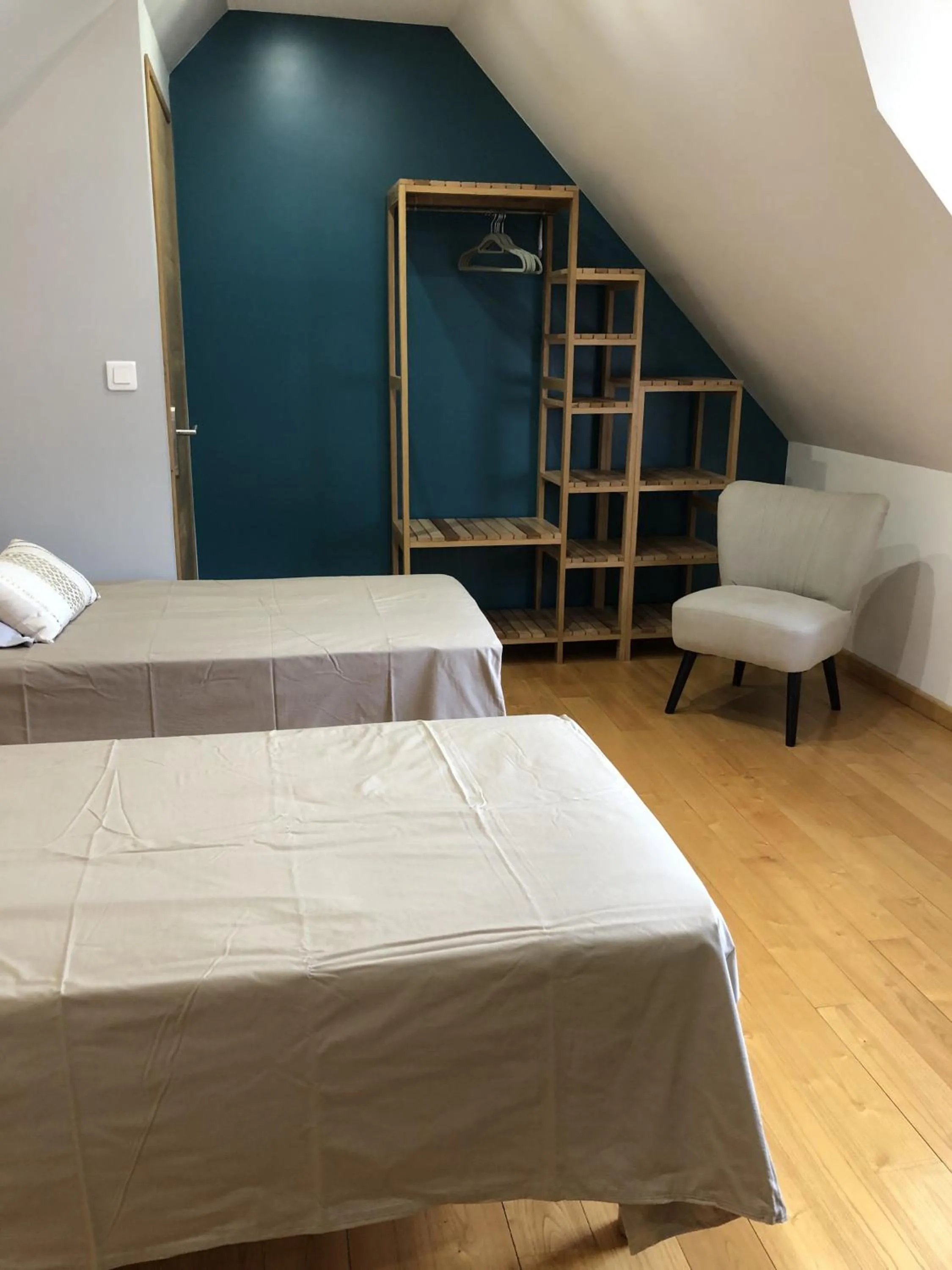 Bed in La Mésangeraie Gîte Chambres d'hôtes