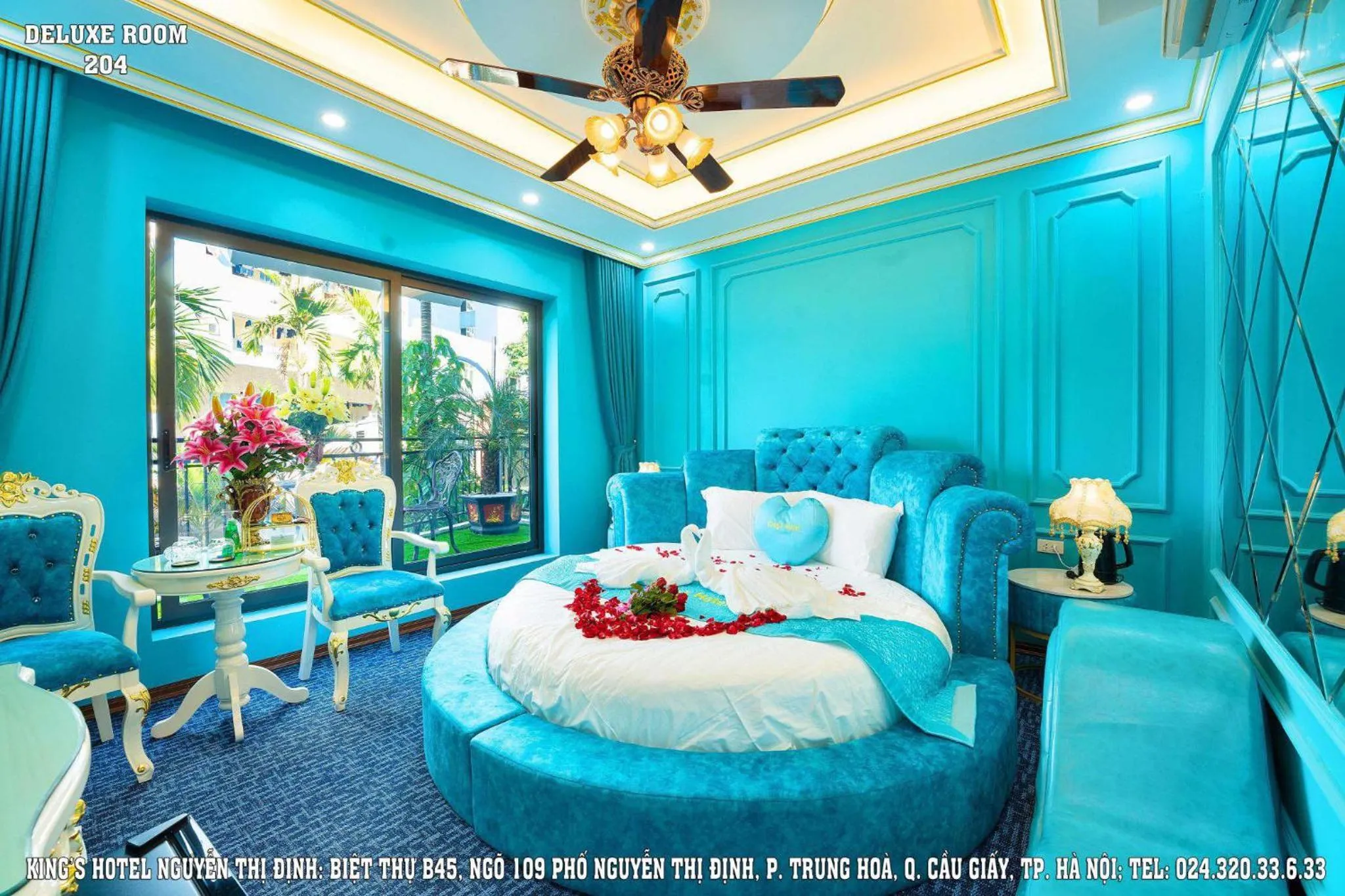 Bed in King's Hotel Nguyễn Thị Định