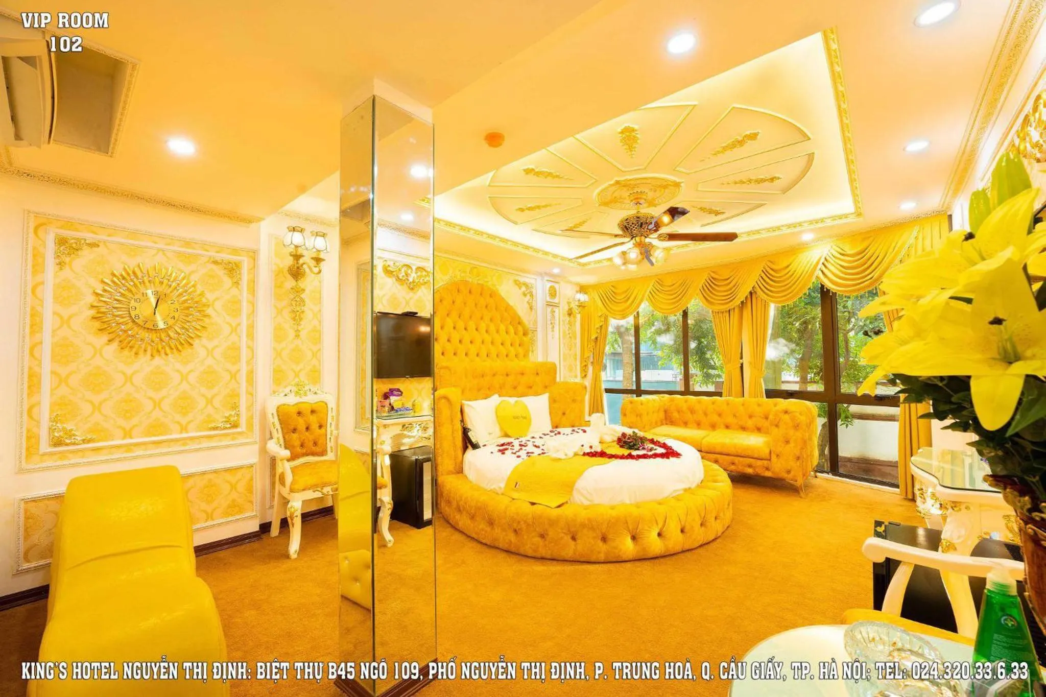 Bed in King's Hotel Nguyễn Thị Định