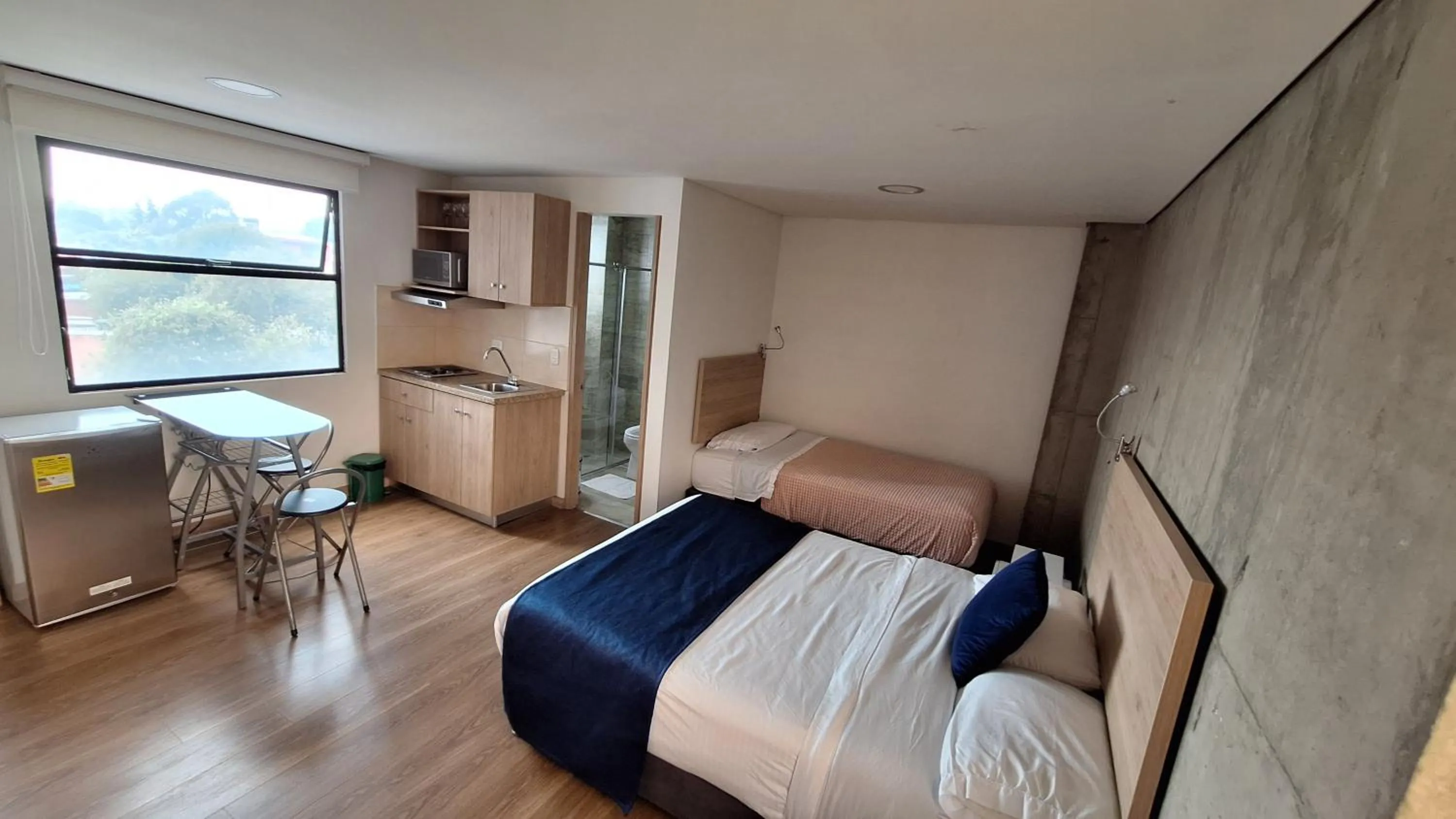 Photo of the whole room, Bed in Normandía Tower