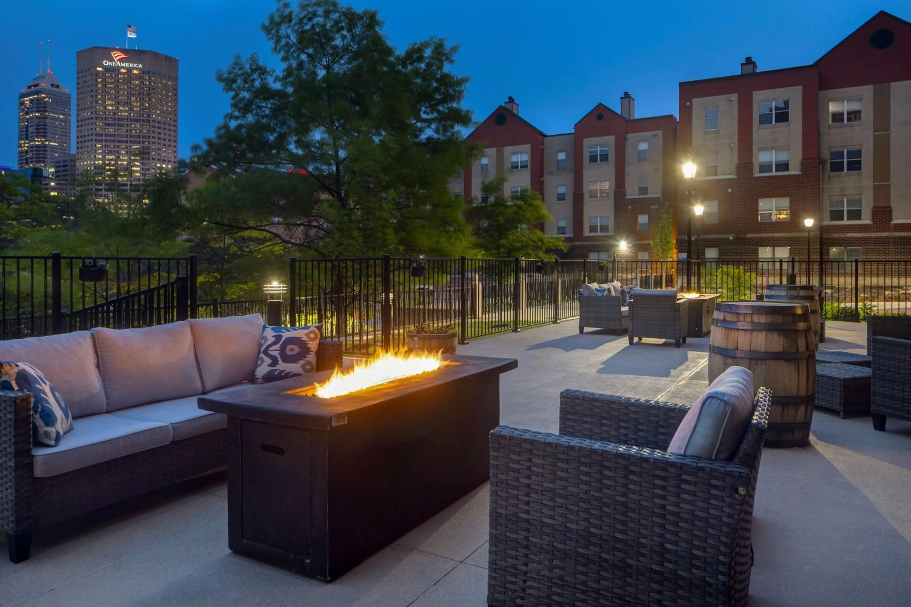 Patio in Homewood Suites by Hilton Indianapolis Downtown IUPUI
