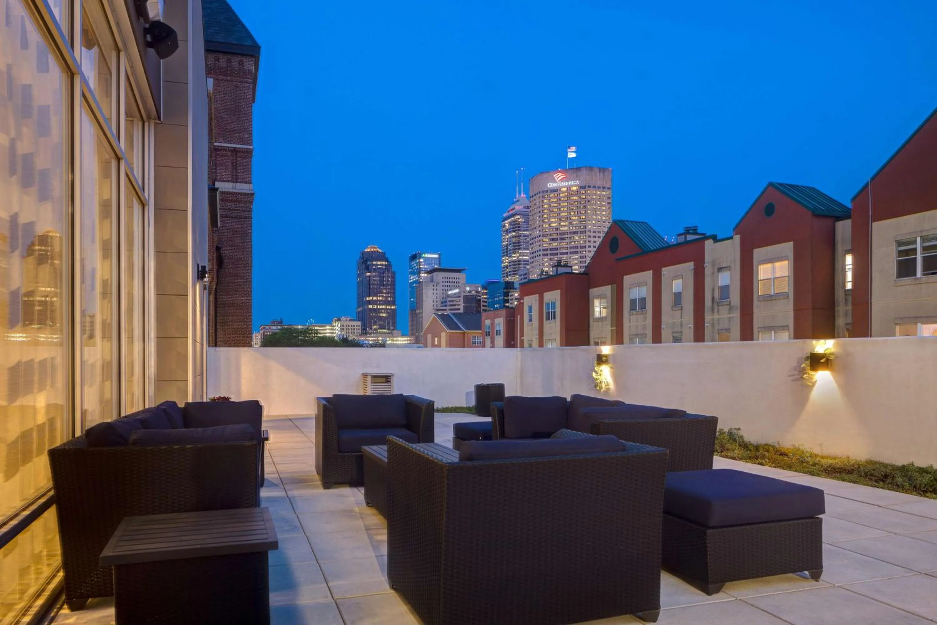 Patio in Homewood Suites by Hilton Indianapolis Downtown IUPUI