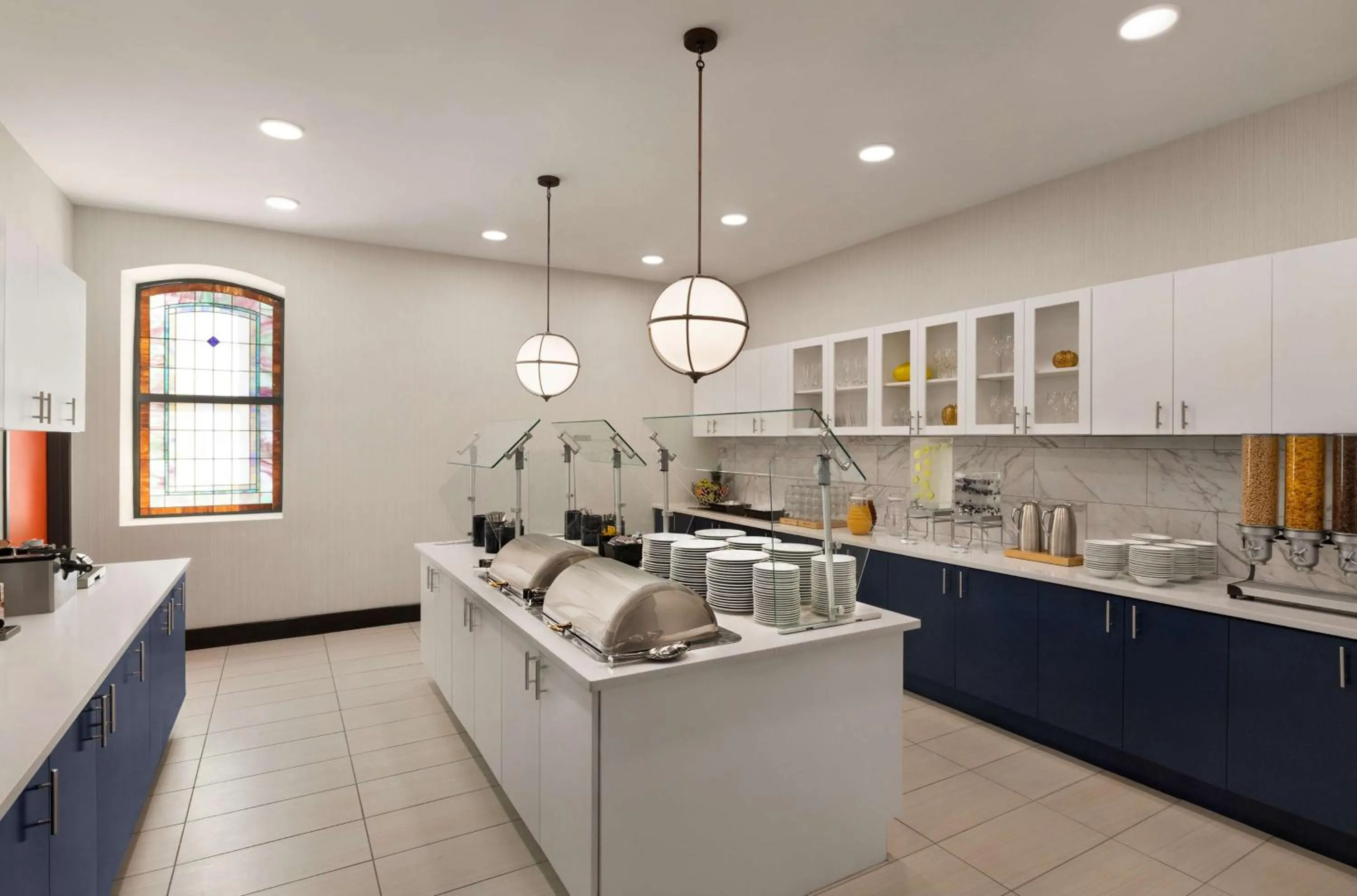 Breakfast in Homewood Suites by Hilton Indianapolis Downtown IUPUI