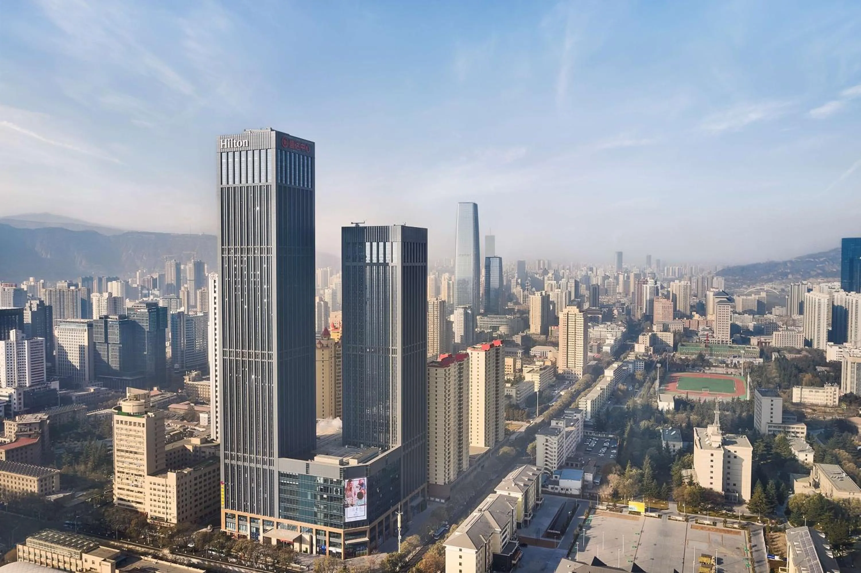 Property building in Hilton Lanzhou City Center