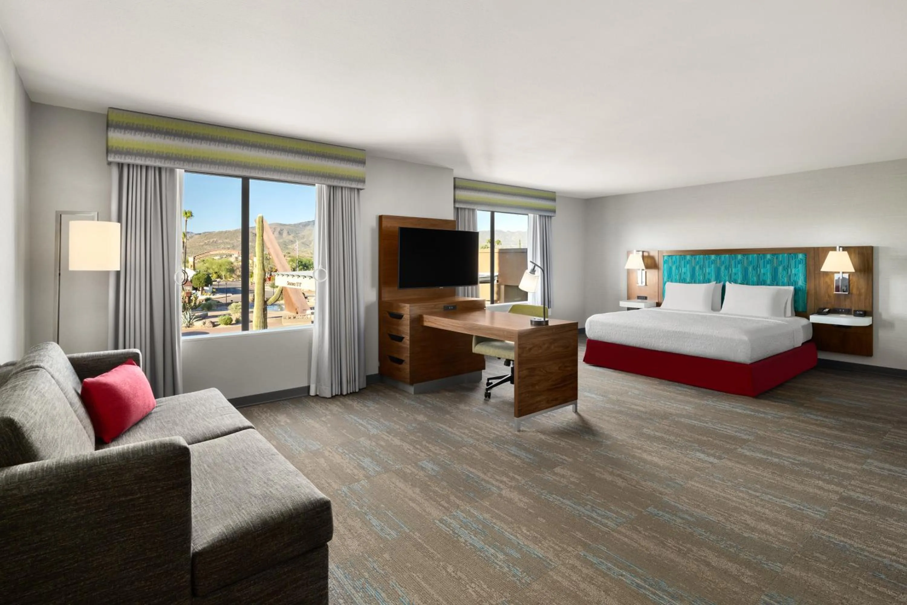 View (from property/room), Bed in Hampton Inn Carefree, Az