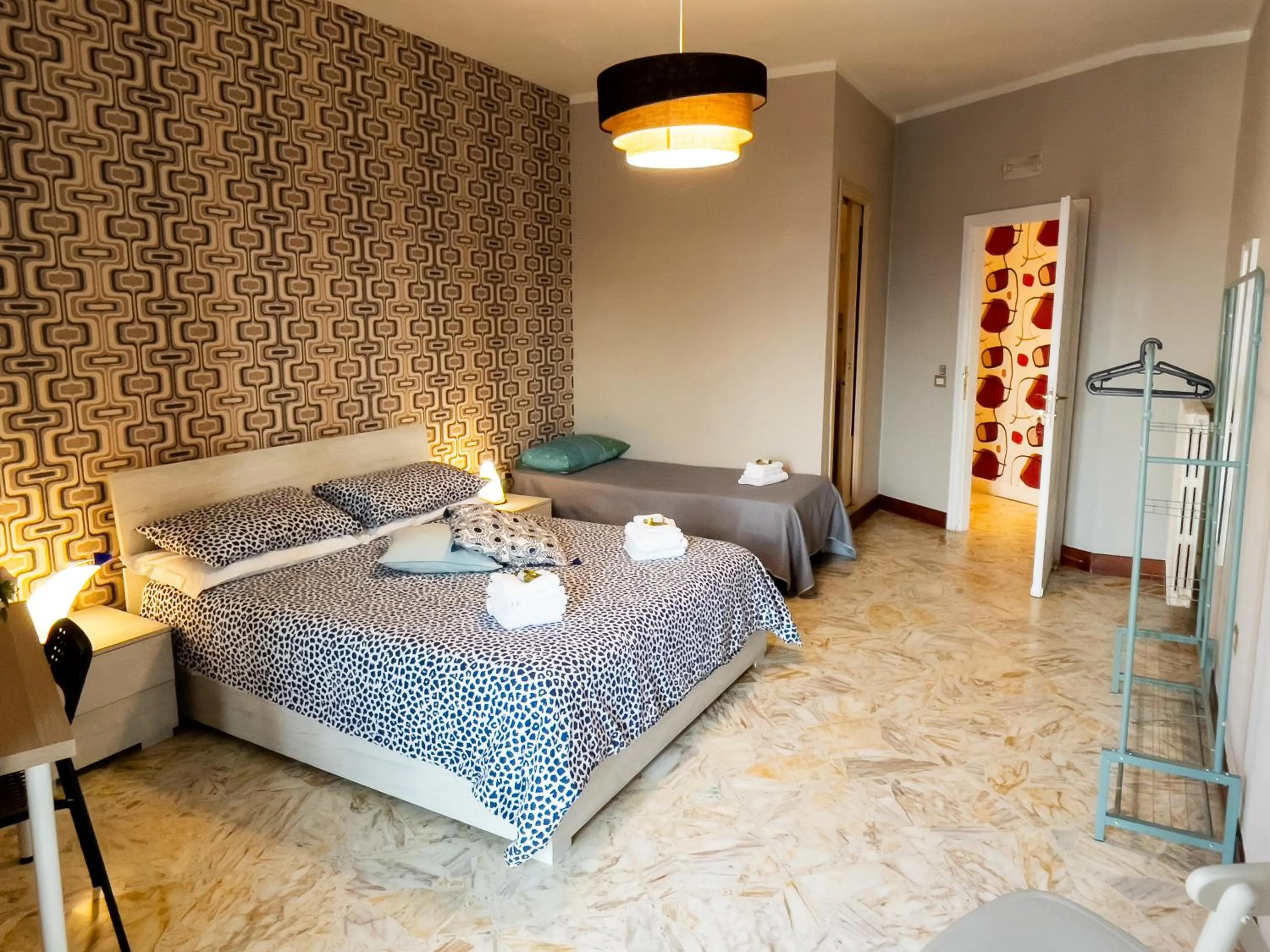 Bed in AJ Suite and Breakfast