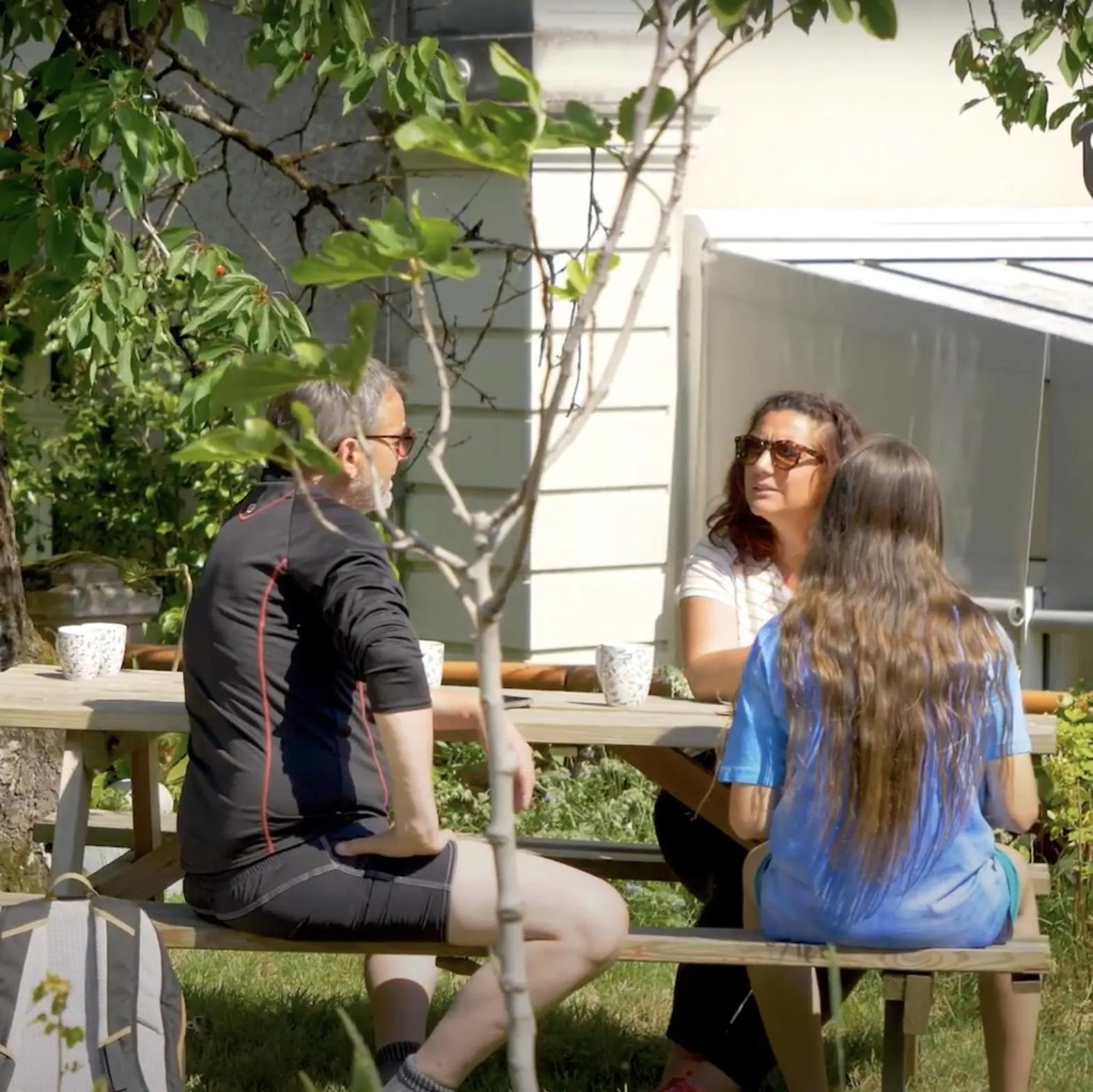 Garden in La Houache Chambres d'Hôtes