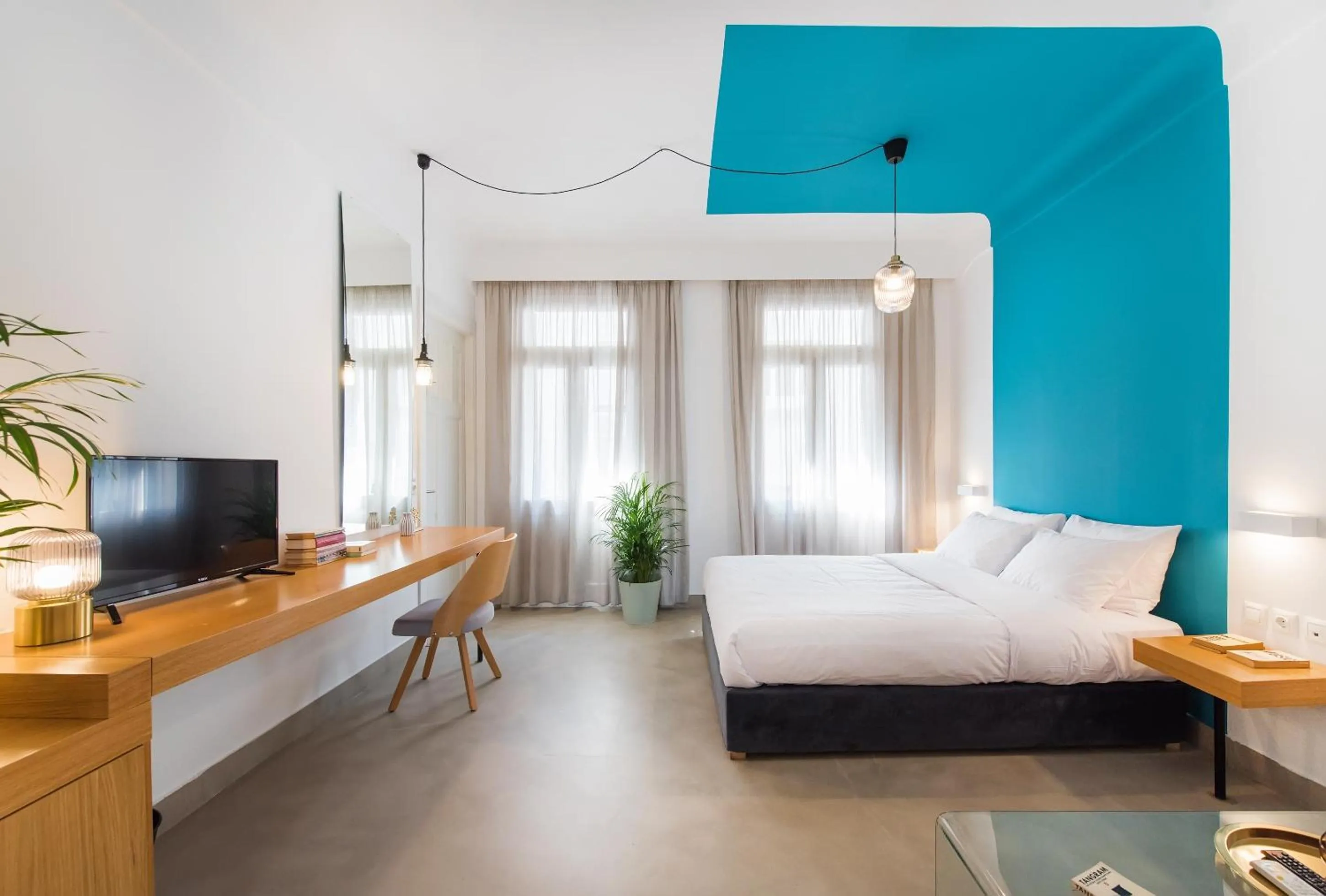 TV and multimedia, Bed in MONK Monastiraki Suites