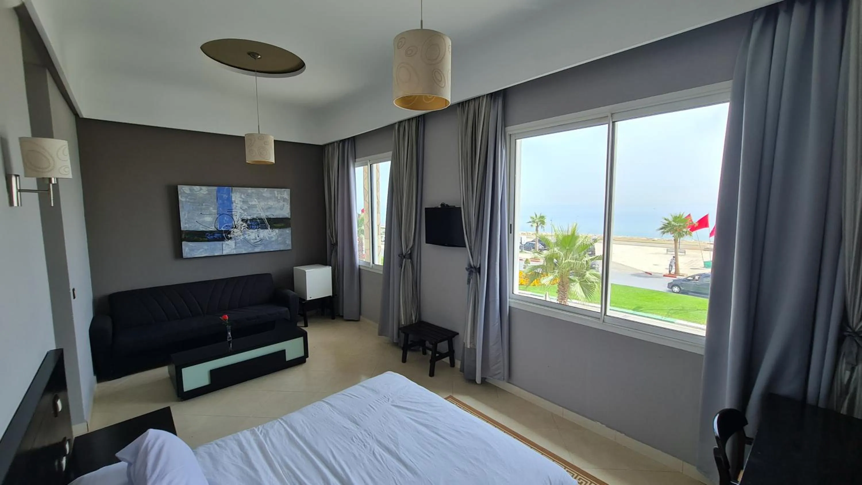 Bed in Hotel La Corniche Fnideq