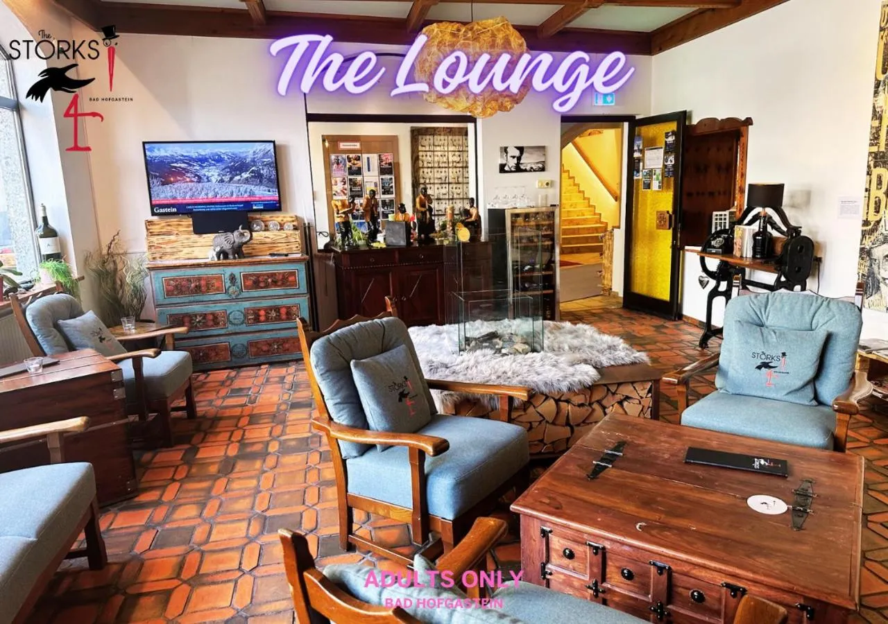 Lounge or bar in Hotel Bad Hofgastein - The STORKS - Adults Only