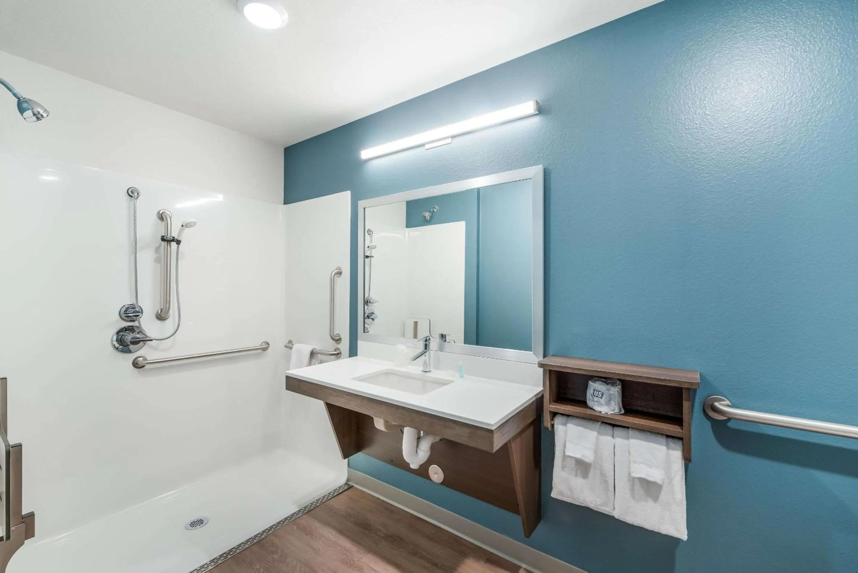 Bathroom in WoodSpring Suites Tucson-South