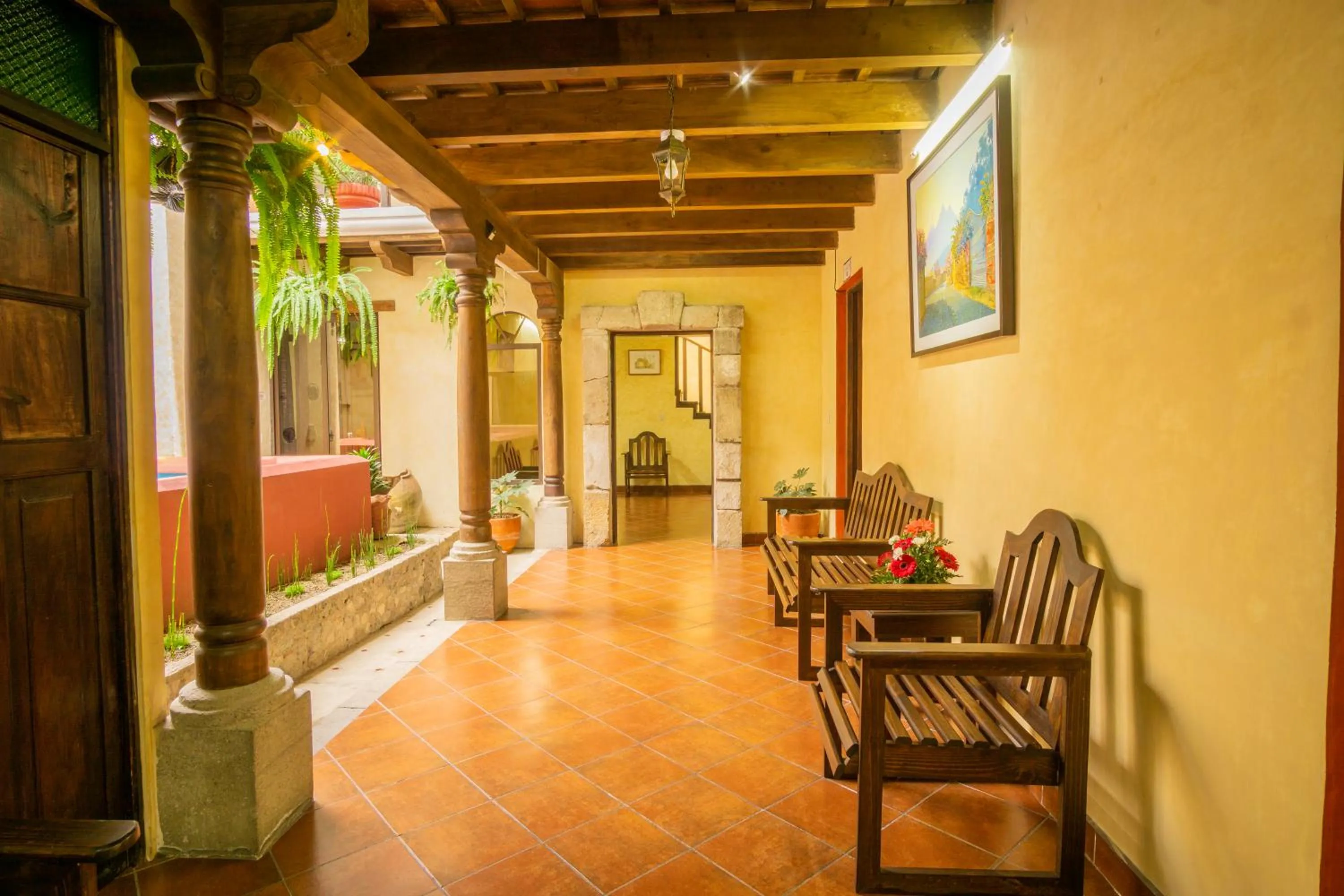 Patio in Hotel Maya Ik'