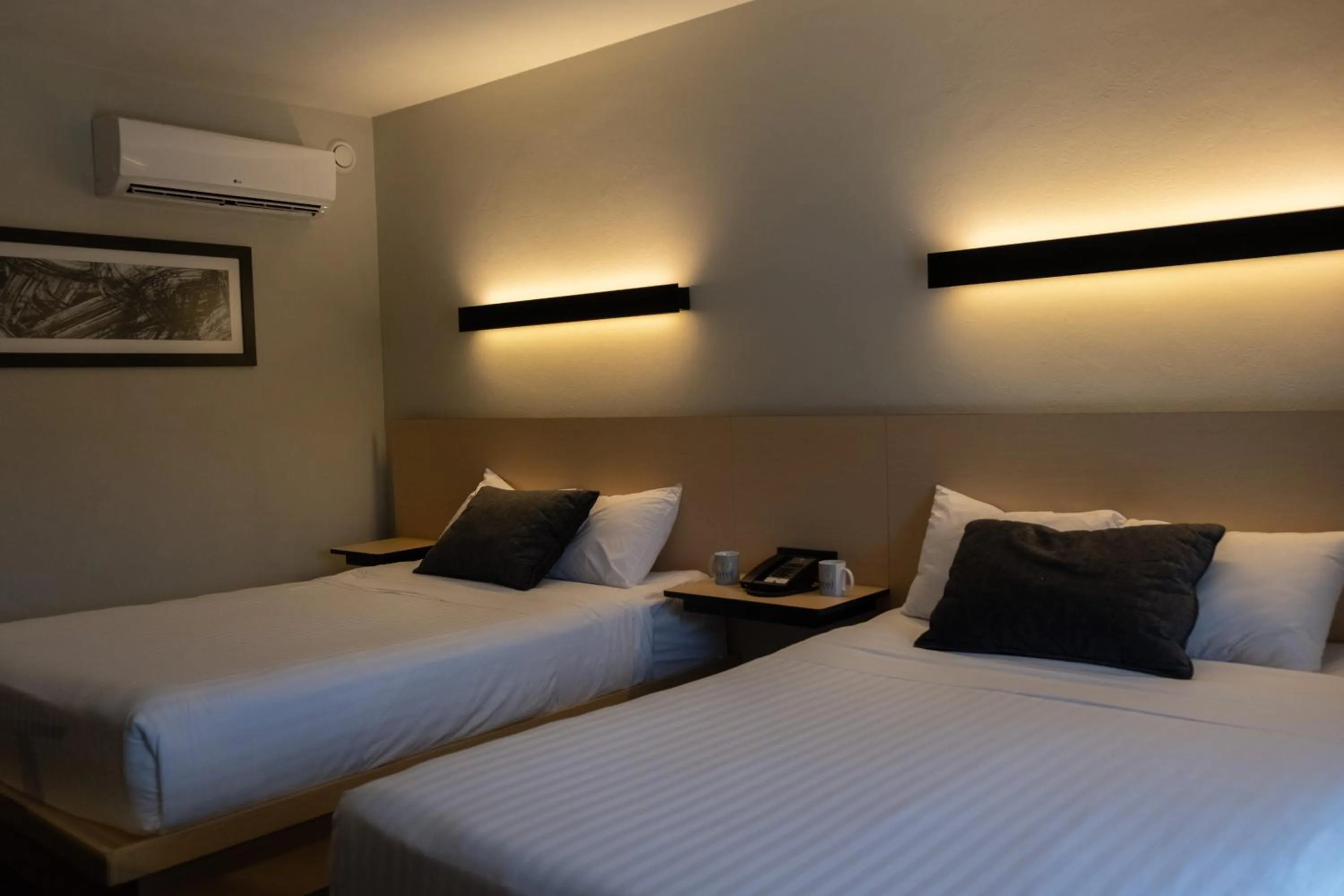 Bed in BV Hotel Atlixco