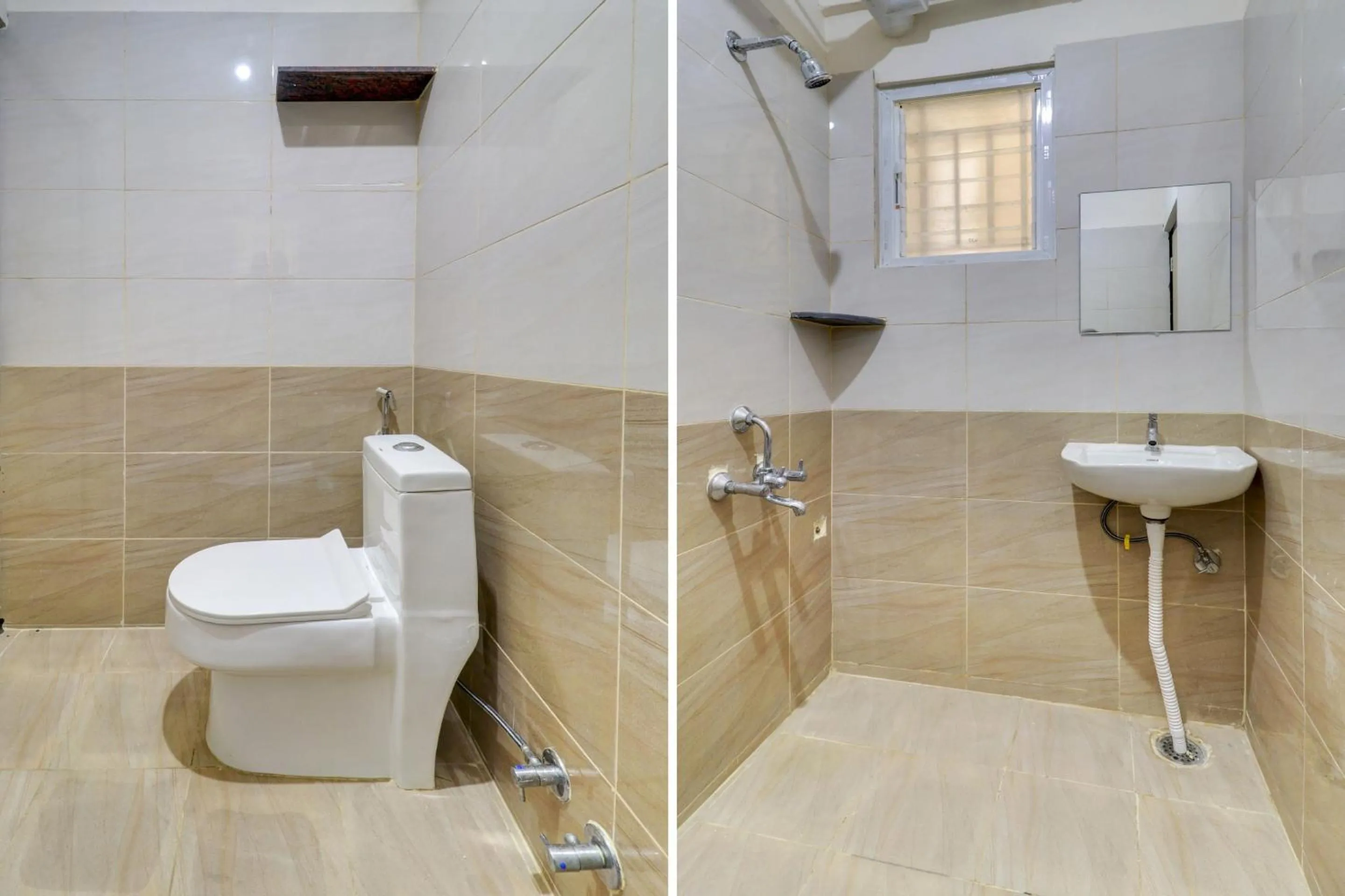 Bathroom in Hotel O Elite Lifestyle Red Rose Near 7d Voyage