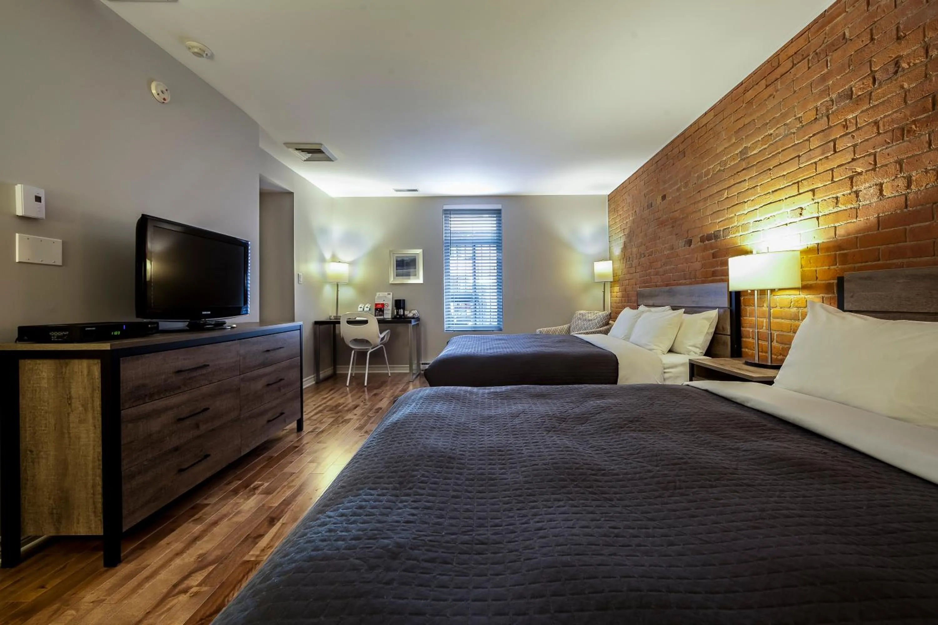 Bed in Auberge de La Fontaine