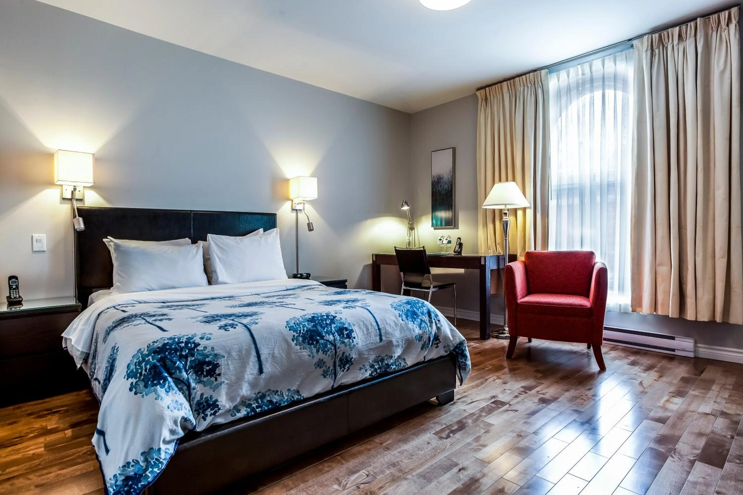 Bed in Auberge de La Fontaine