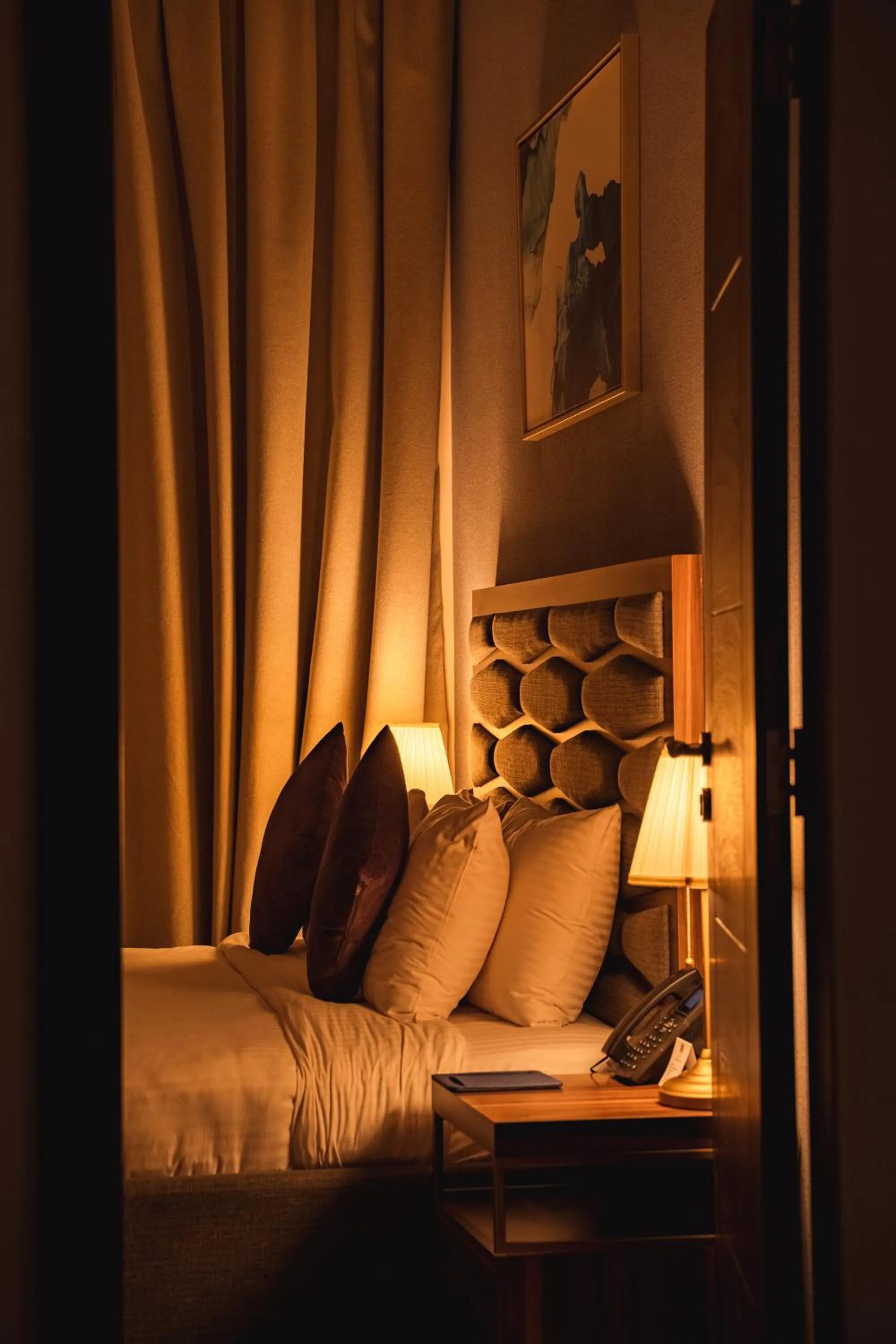 Bedroom, Bed in Luxe Grand Hotel Apartments