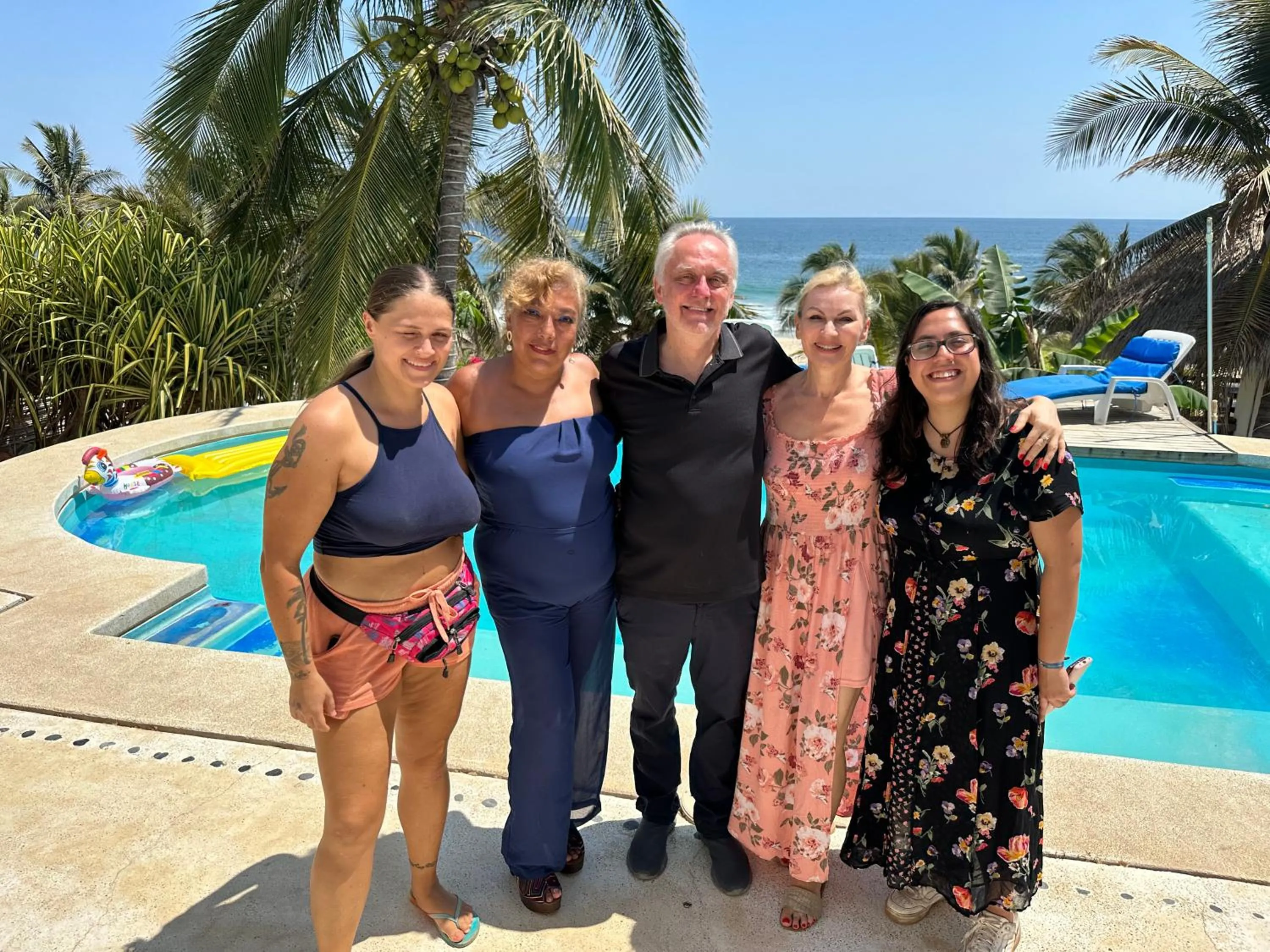 group of guests in Beachfront Paradise Boutique Hotel