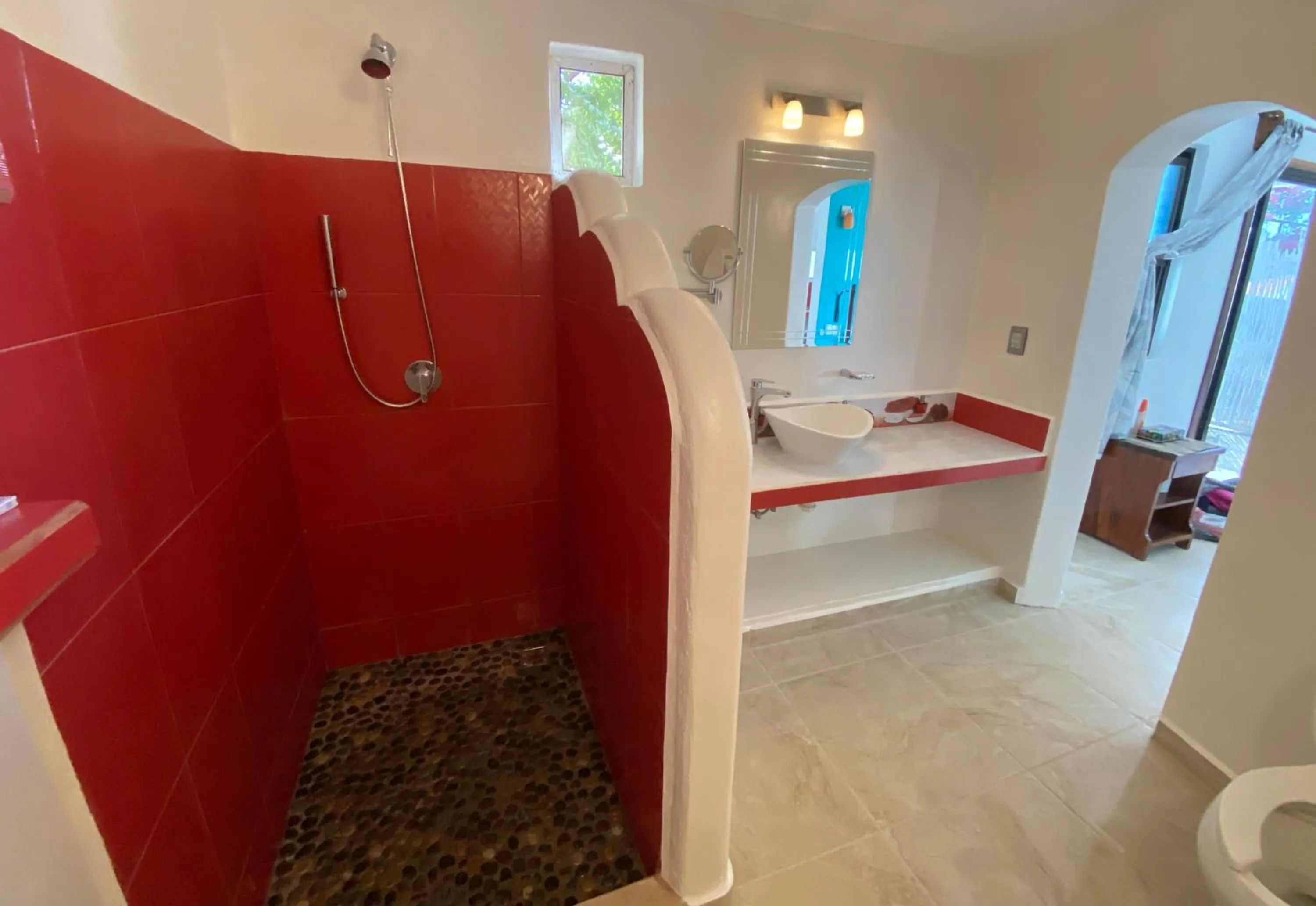 Bathroom in Beachfront Paradise Boutique Hotel