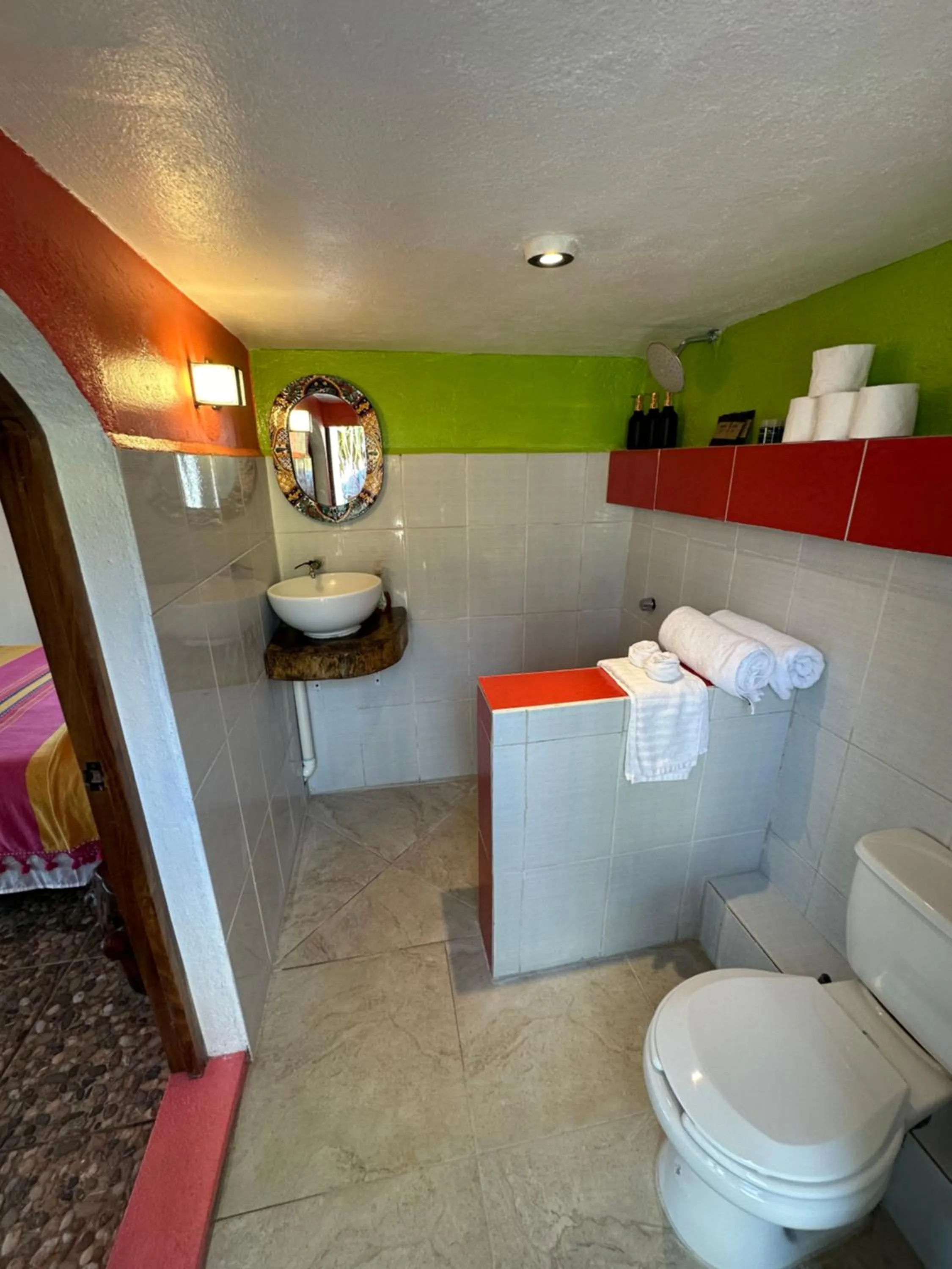 Bathroom in Beachfront Paradise Boutique Hotel