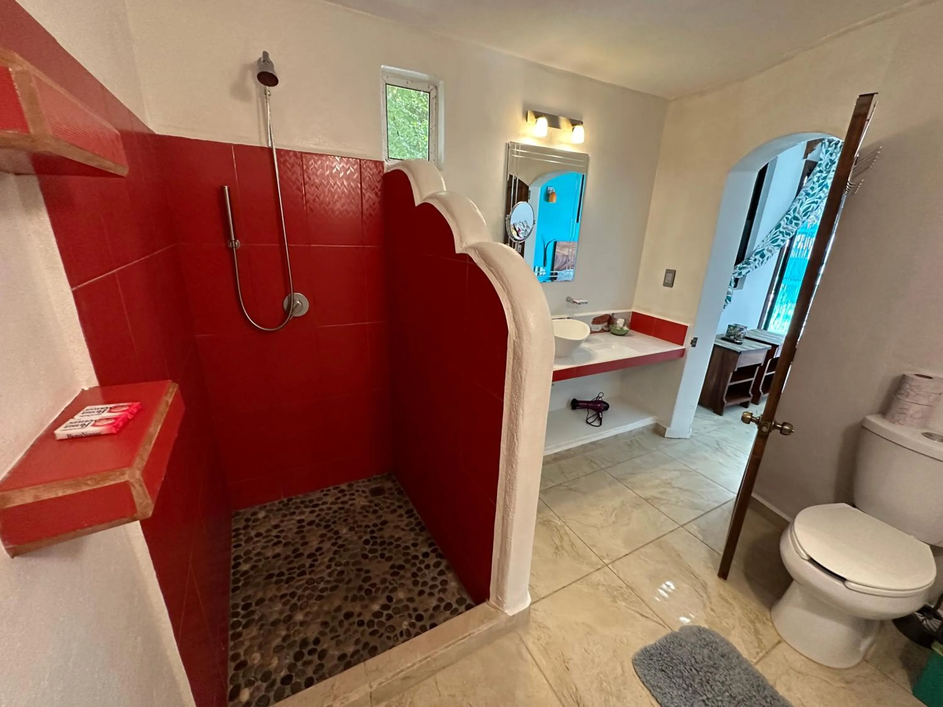 Bathroom in Beachfront Paradise Boutique Hotel