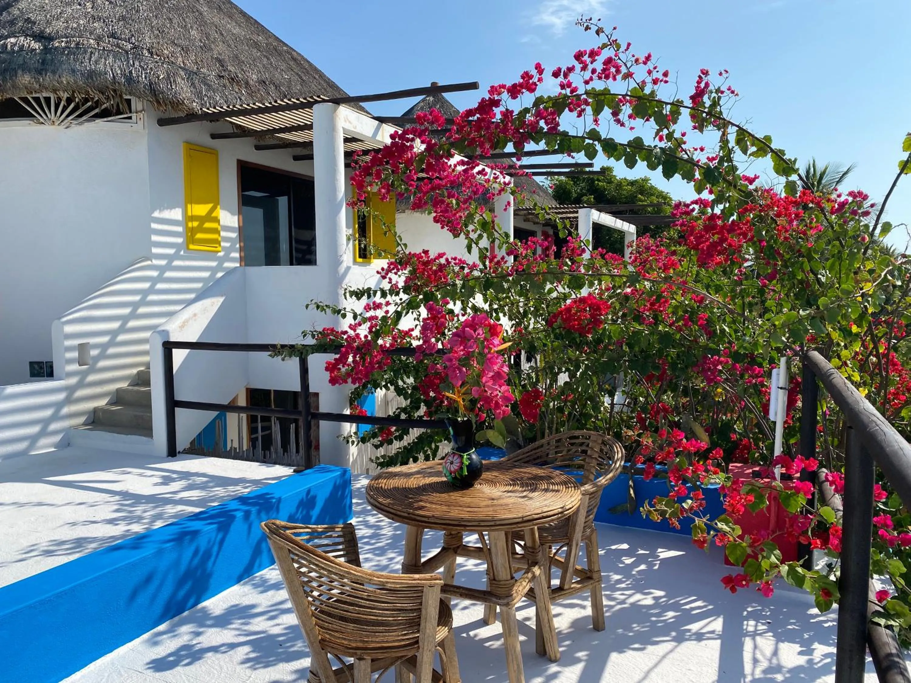 Patio in Beachfront Paradise Boutique Hotel