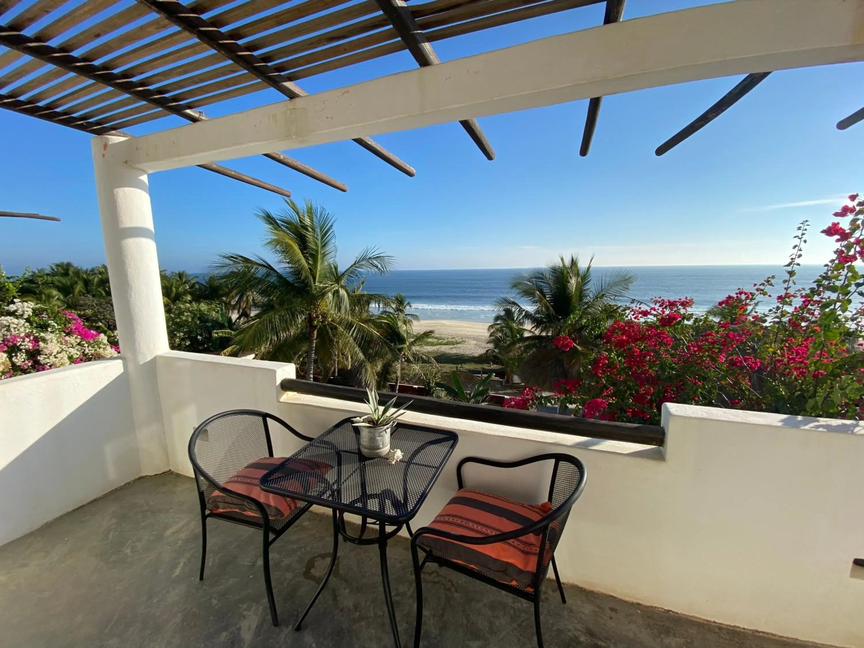 Patio in Beachfront Paradise Boutique Hotel