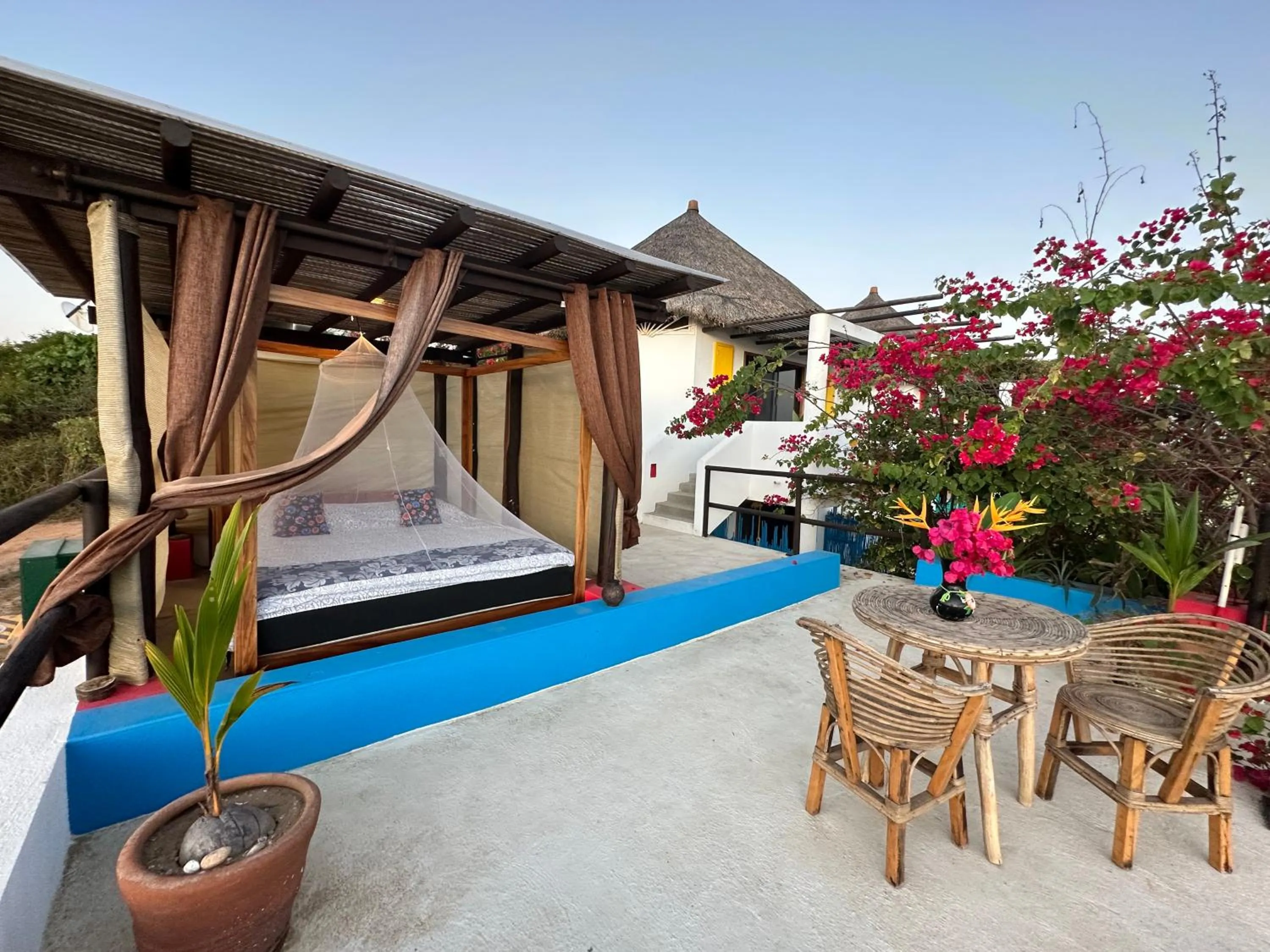 Patio in Beachfront Paradise Boutique Hotel