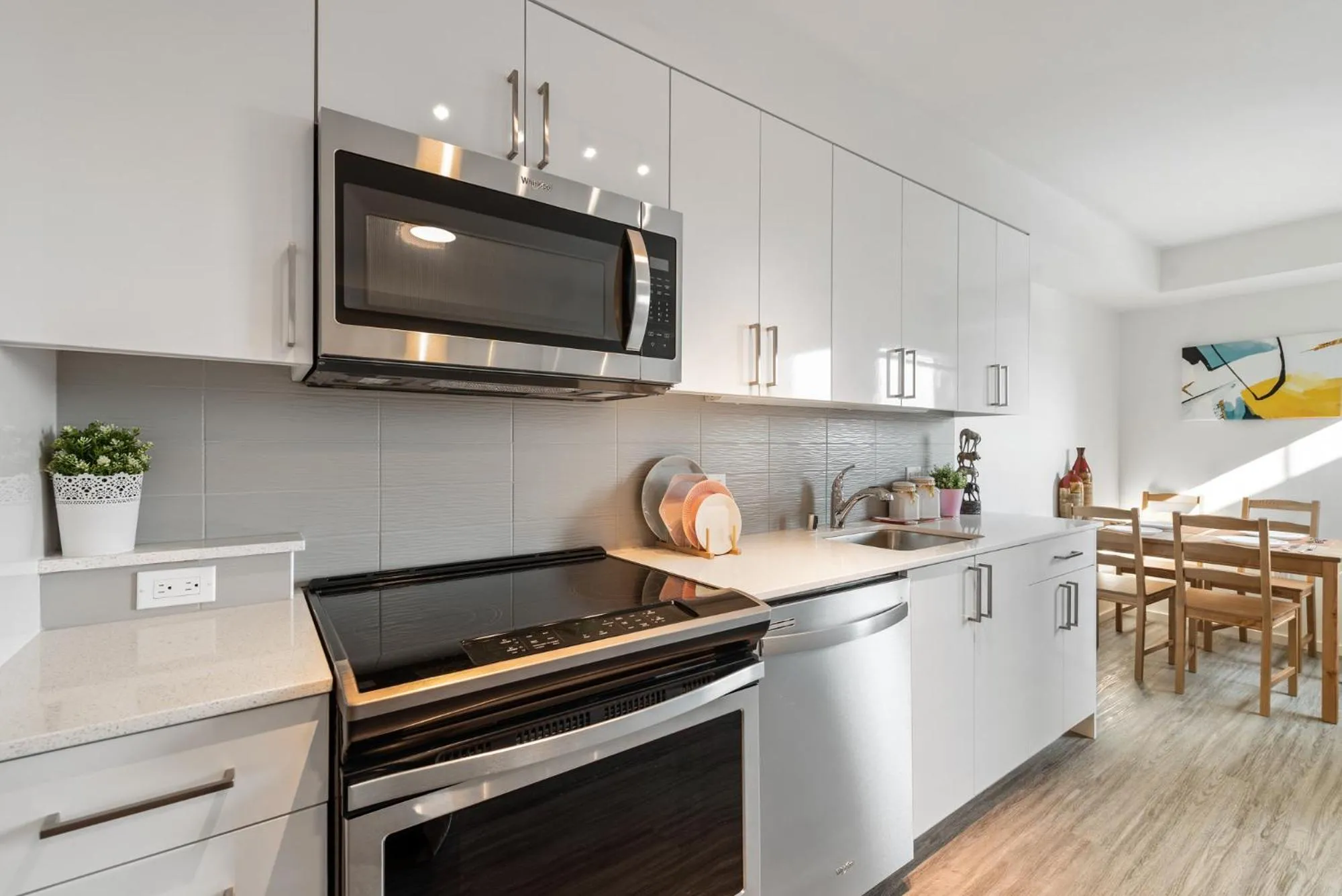 Kitchen or kitchenette in U Place Urban Apartments by Sweetome
