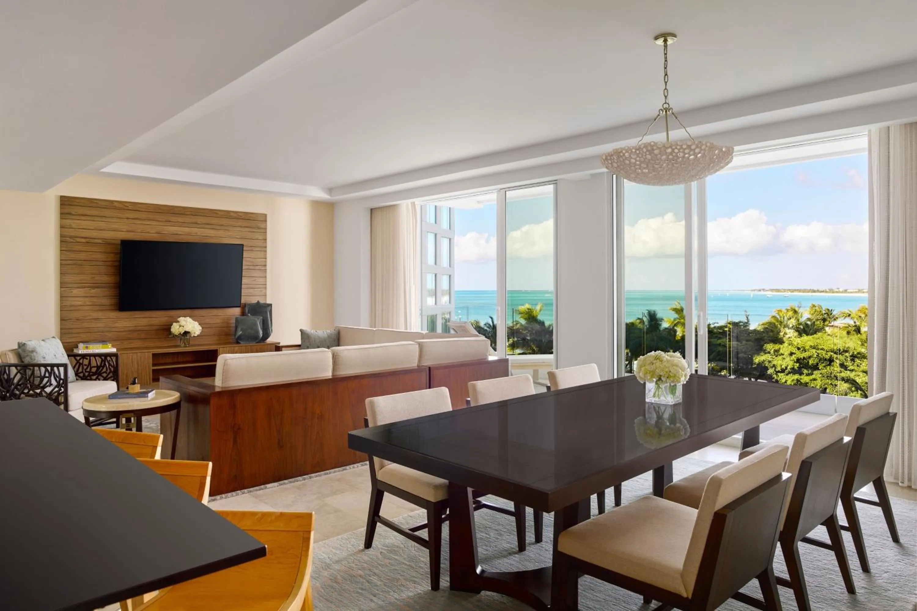 Living room in The Ritz-Carlton Residences, Turks & Caicos